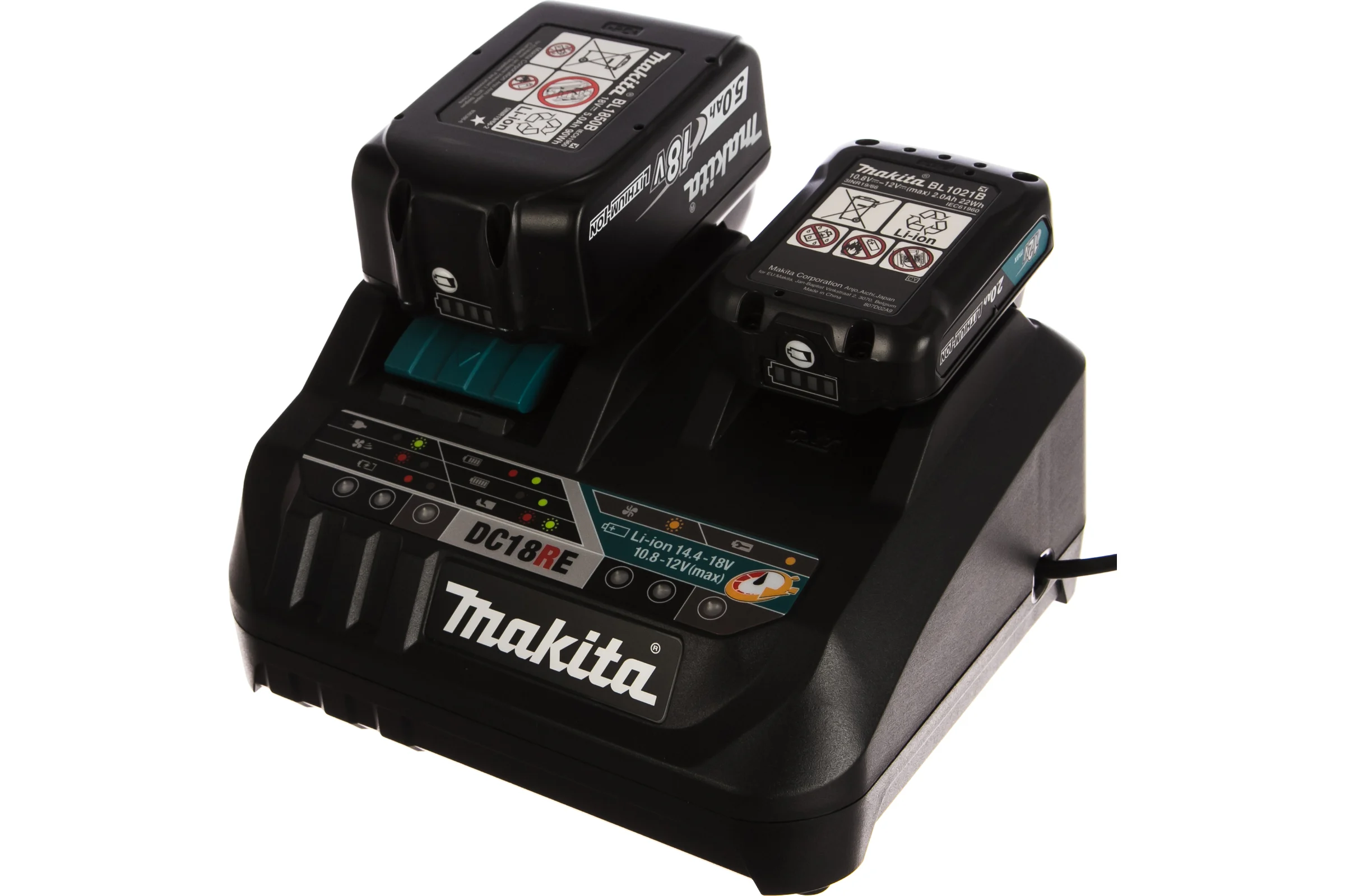 Набор PSK MKP2NX1 (BL1850Bx1 шт., BL1021Bx1 шт., DC18RE, кейс MAKPAC II) Makita 199024-2