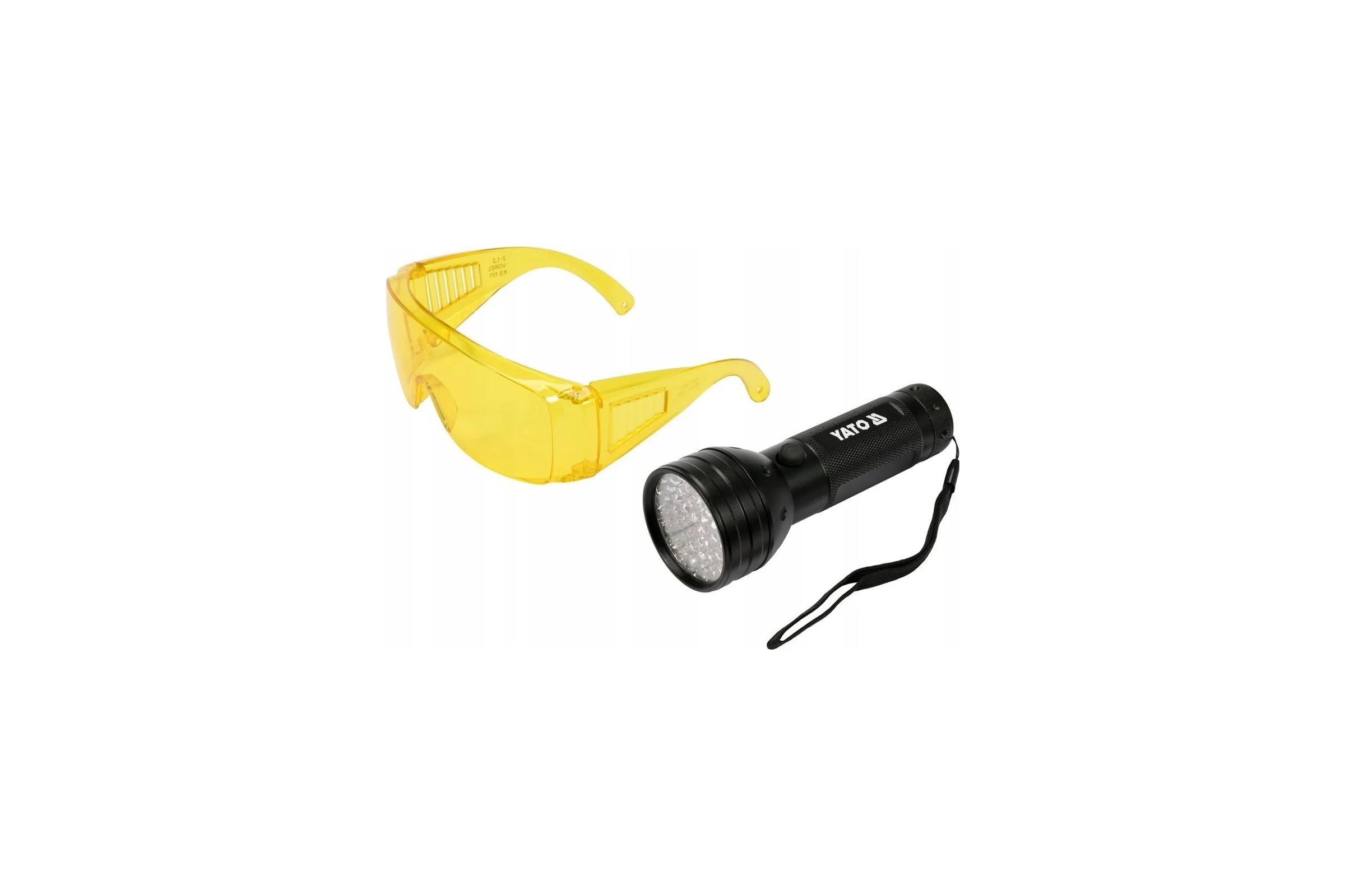 Набор для проверки утечек хладогента YATO UV фонарь 51-LED YT-08581