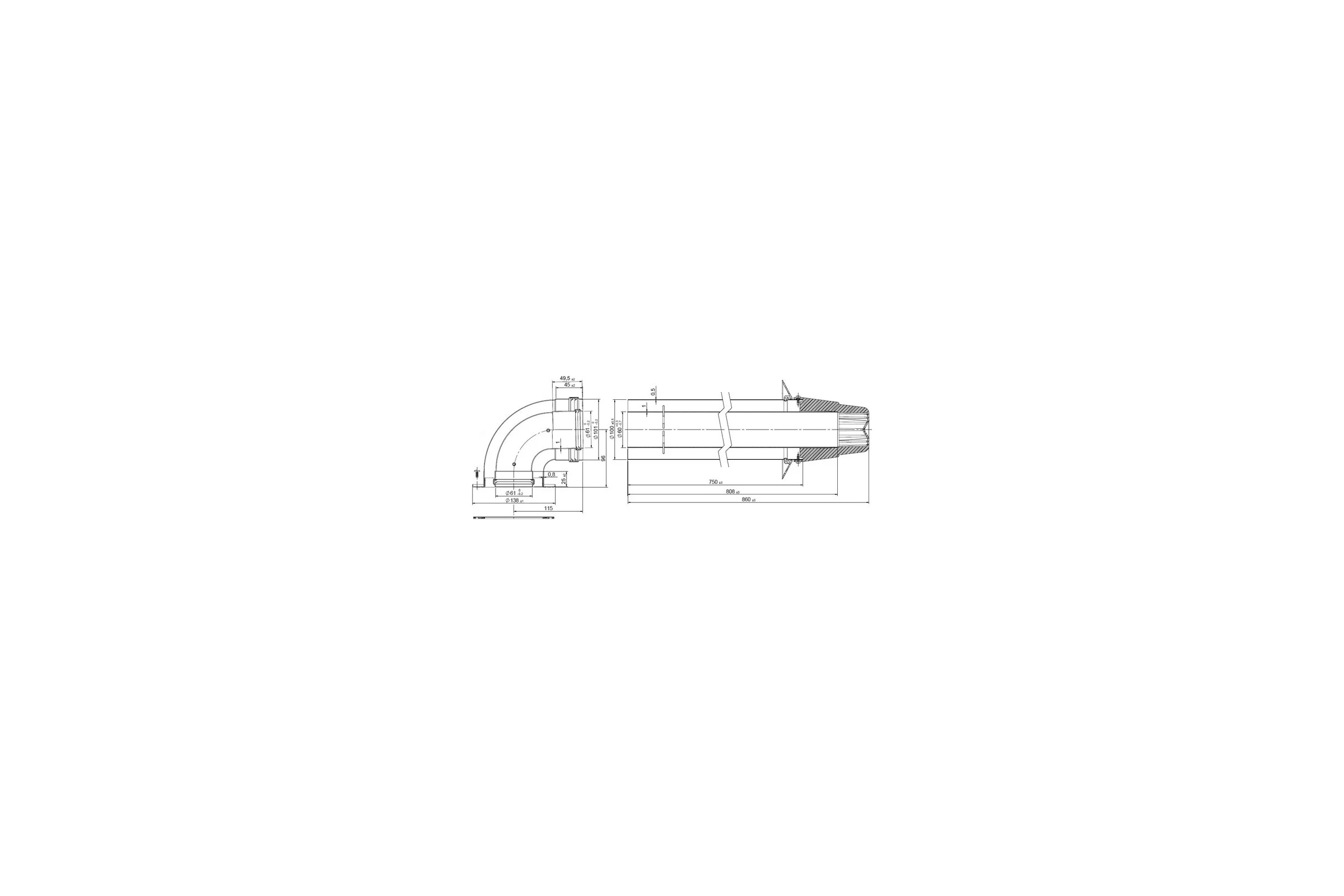 Коаксиальный комплект Royal Thermo 60/100L Pr НС-1023173