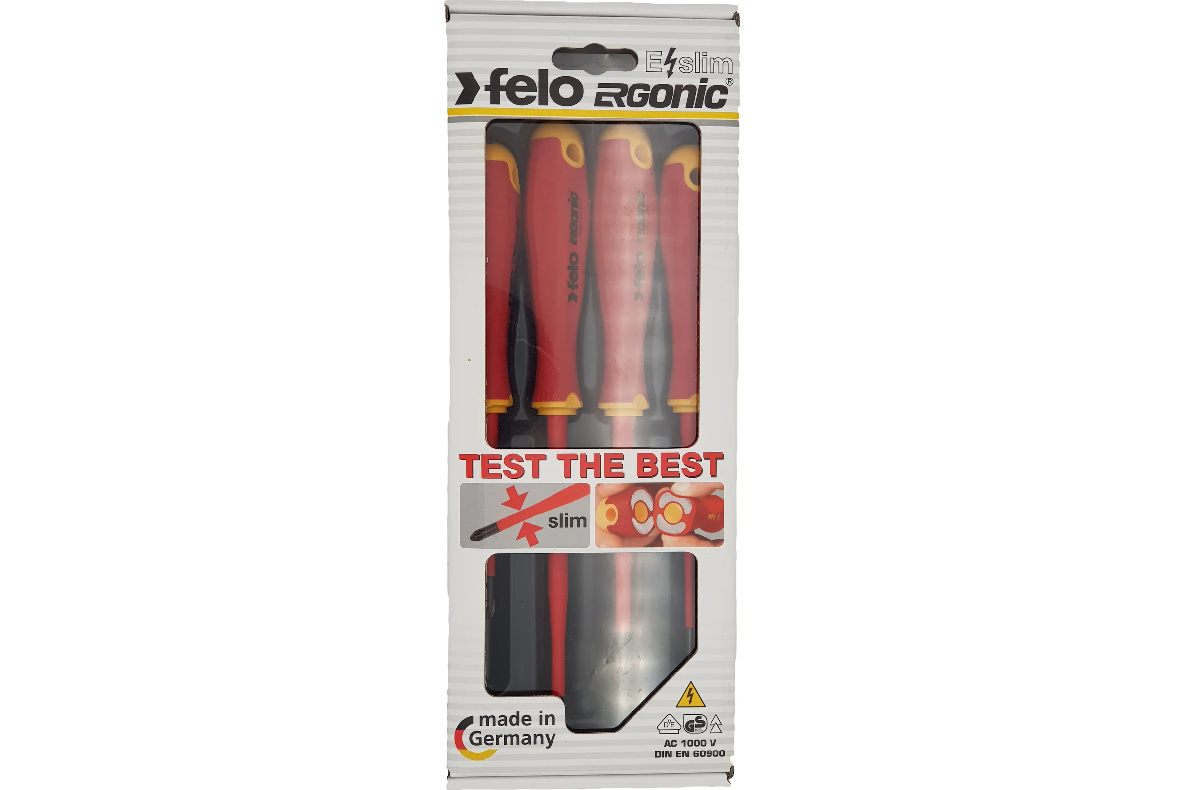 Набор диэлектрических отверток 4 шт. Felo Ergonic серия Slim 41384198