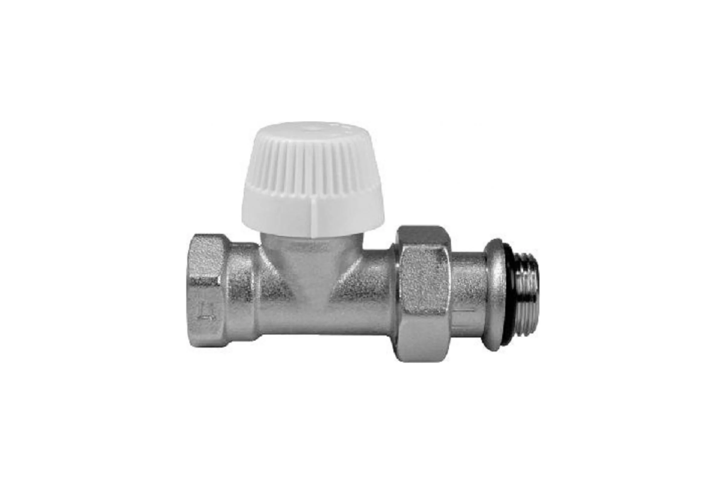 Кран для радиатора Millennium 1/2", прямой, верхний, под термоголовку 45141