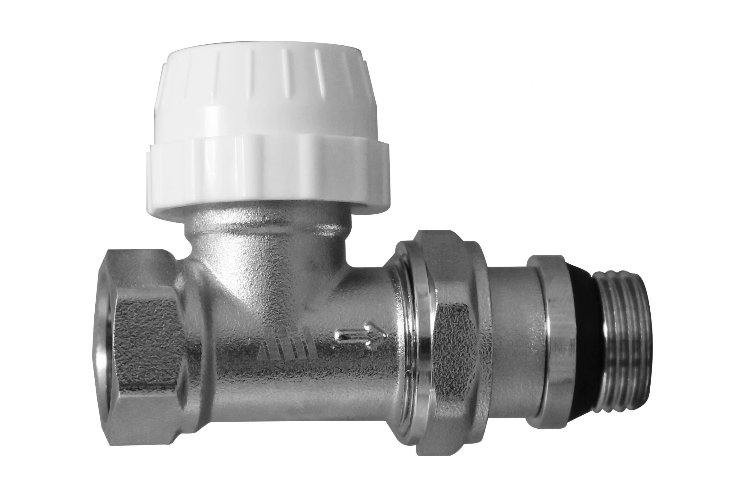 Кран для радиатора Millennium 3/4", прямой, верхний, под термоголовку 45142