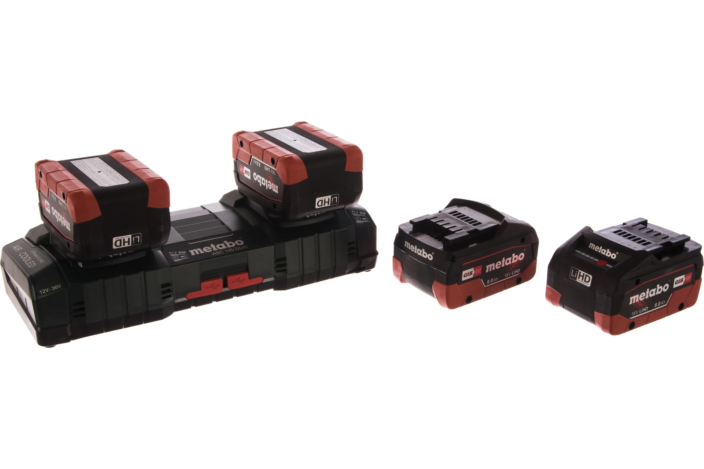 Набор Basic-Set (4 аккумулятора LiHD, 18 В, 8,0 Ач+2 зарядных устройства ASC Ultra+Metaloc) Metabo 685135000