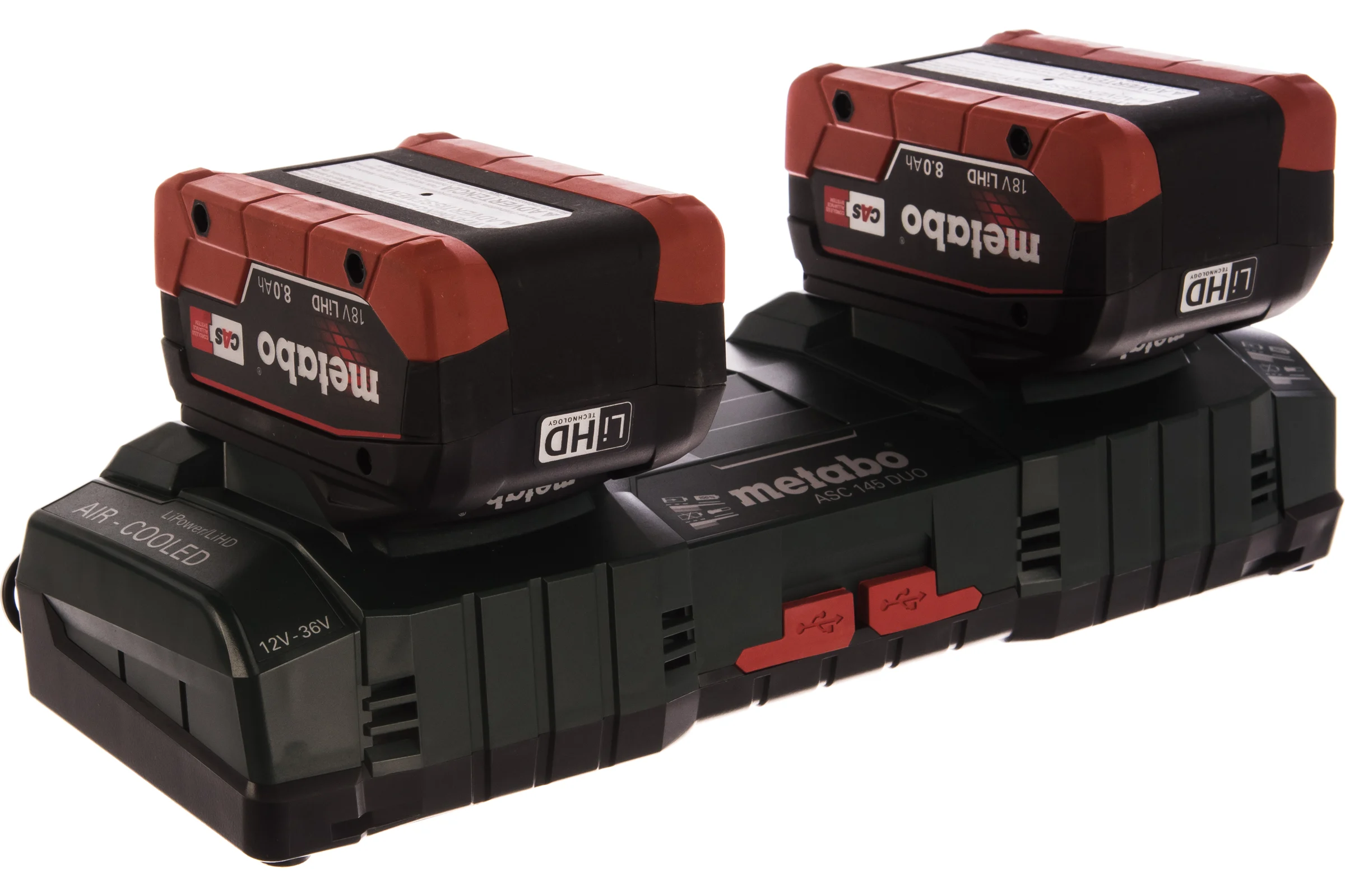 Набор Basic-Set (4 аккумулятора LiHD, 18 В, 8,0 Ач+2 зарядных устройства ASC Ultra+Metaloc) Metabo 685135000