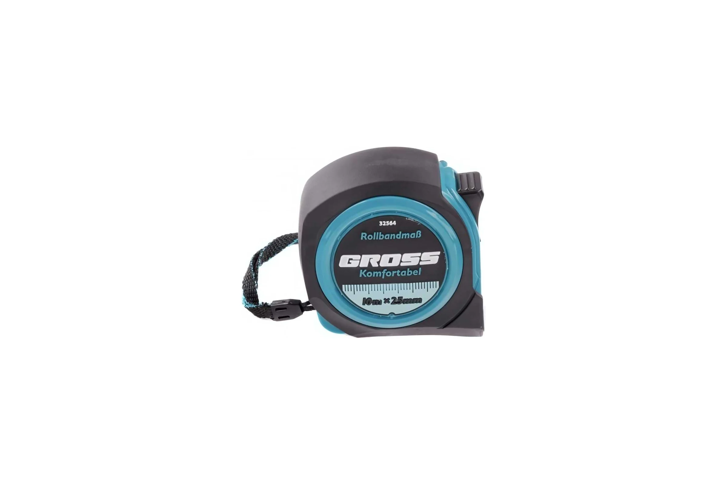Рулетка Komfortabel, 10 м х 25 мм обрезиненный корпус GROSS 32564