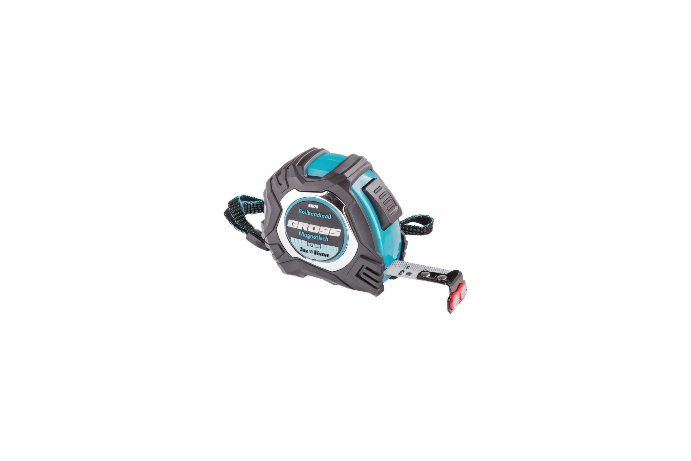 Рулетка GROSS Magnetisch, 3м х 16мм обрезиненный корпус 32570