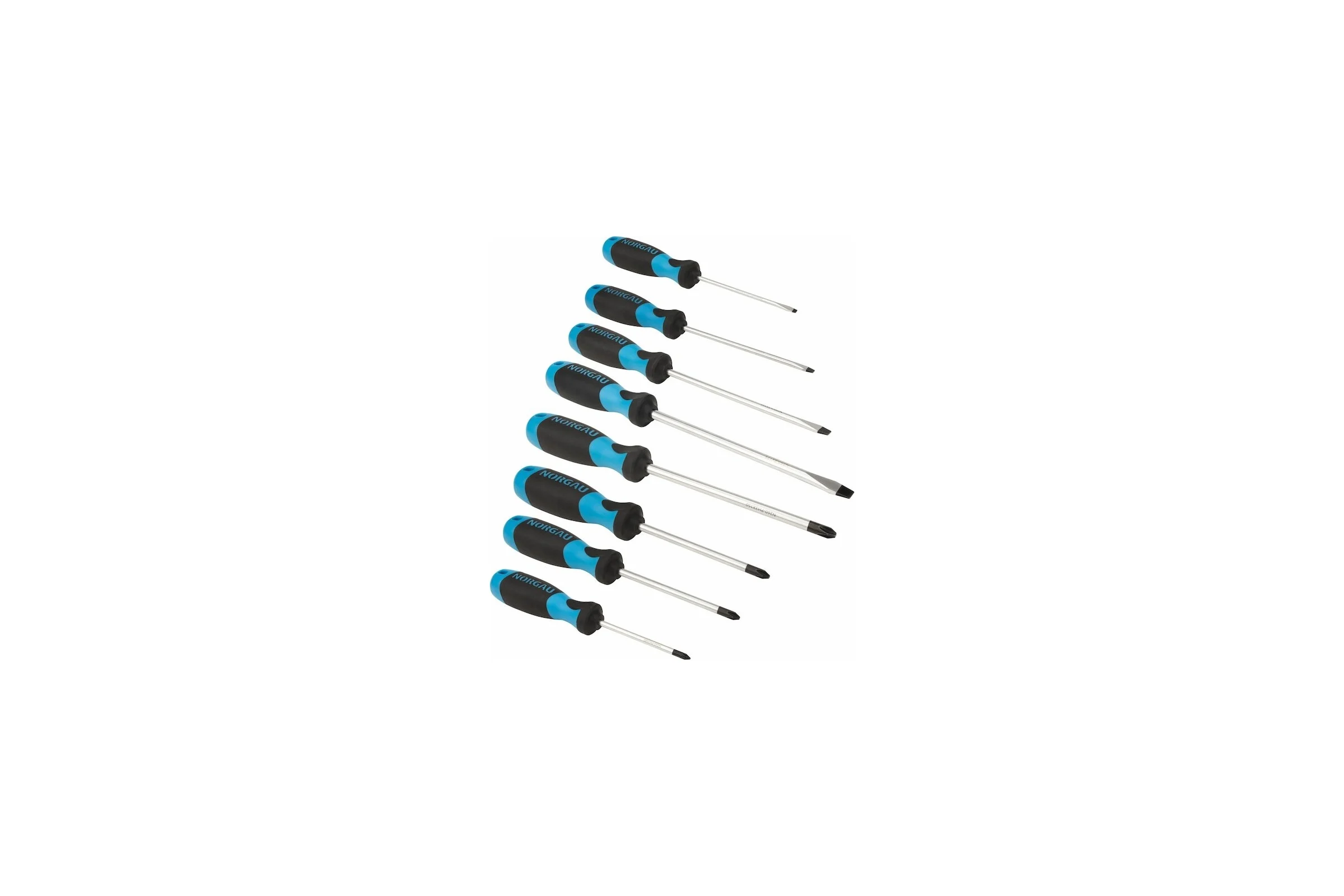 Набор отверток NORGAU 8 предметов (SL, PH, PZ) NBS250-005, Industrial 062001107
