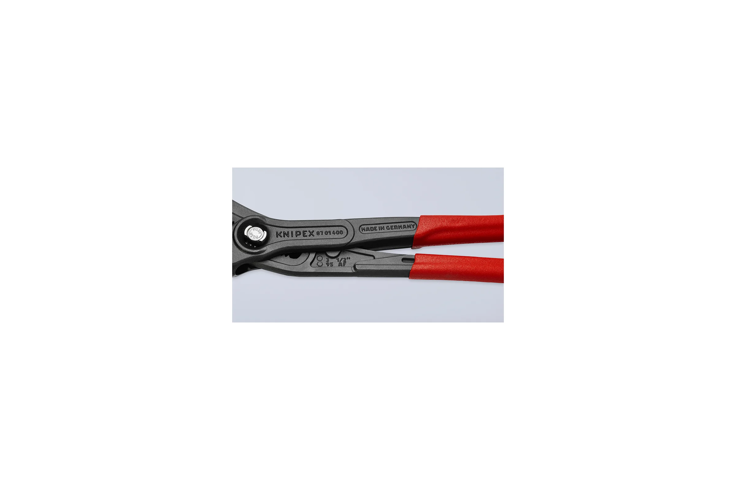 Переставные клещи Knipex sb зев 90 мм, длина 400 мм, фосфатированные, обливные ручки KN-8701400SB