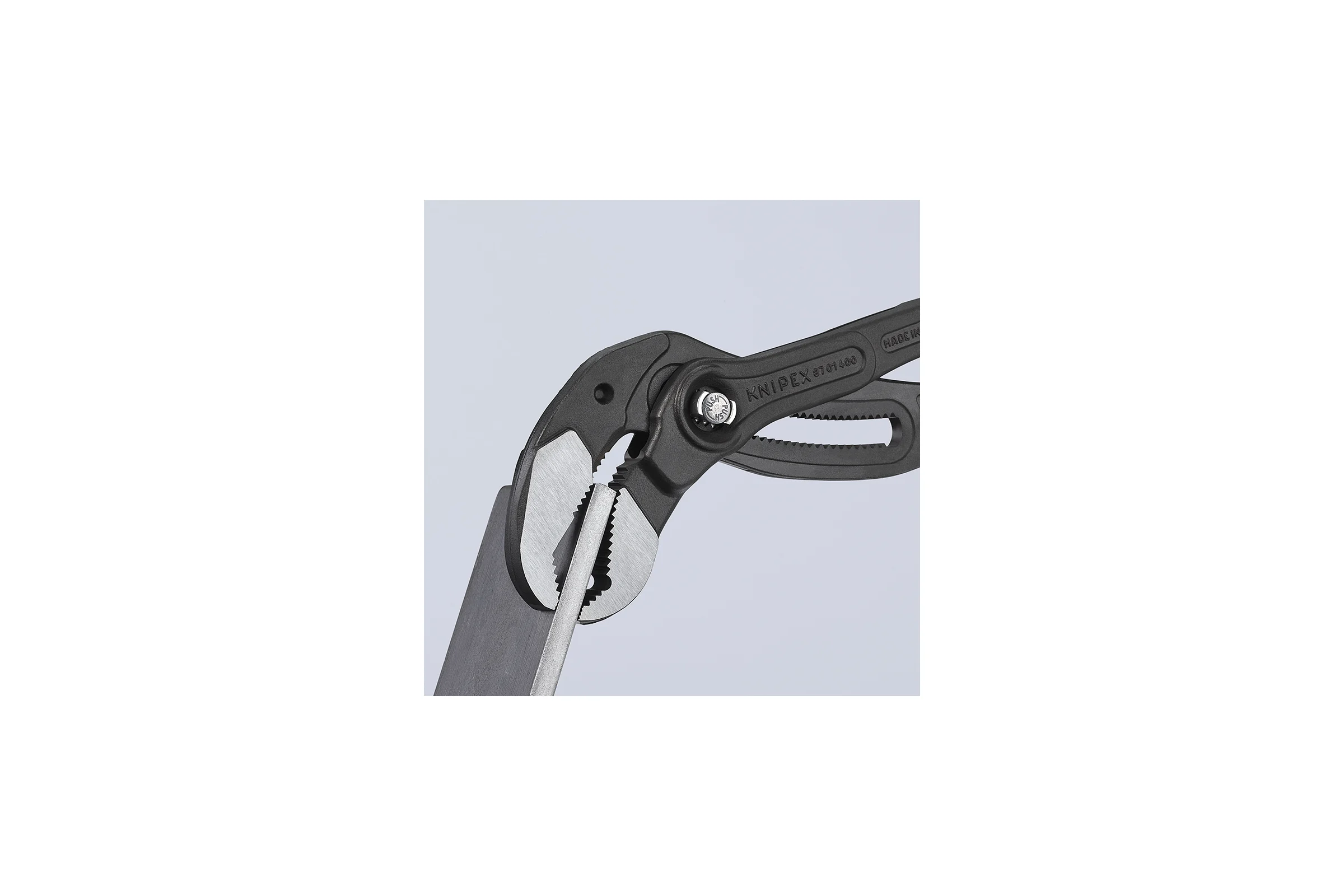 Переставные клещи Knipex sb зев 90 мм, длина 400 мм, фосфатированные, обливные ручки KN-8701400SB