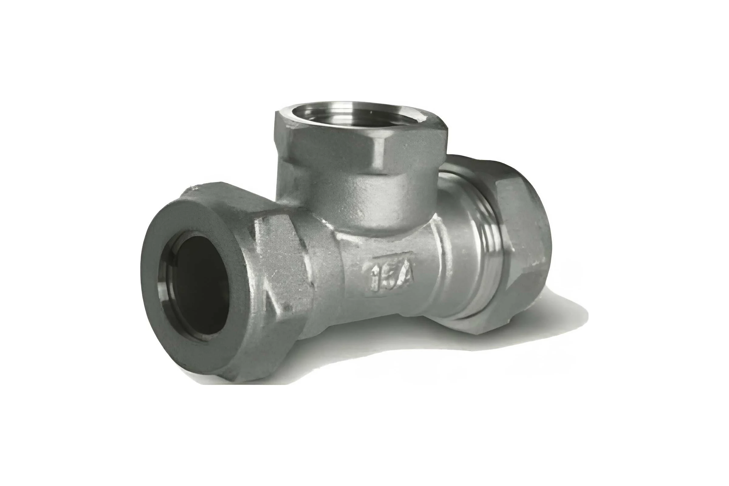 Никелированный тройник TIM  15 - 1/2 вн резьба - 15 771323