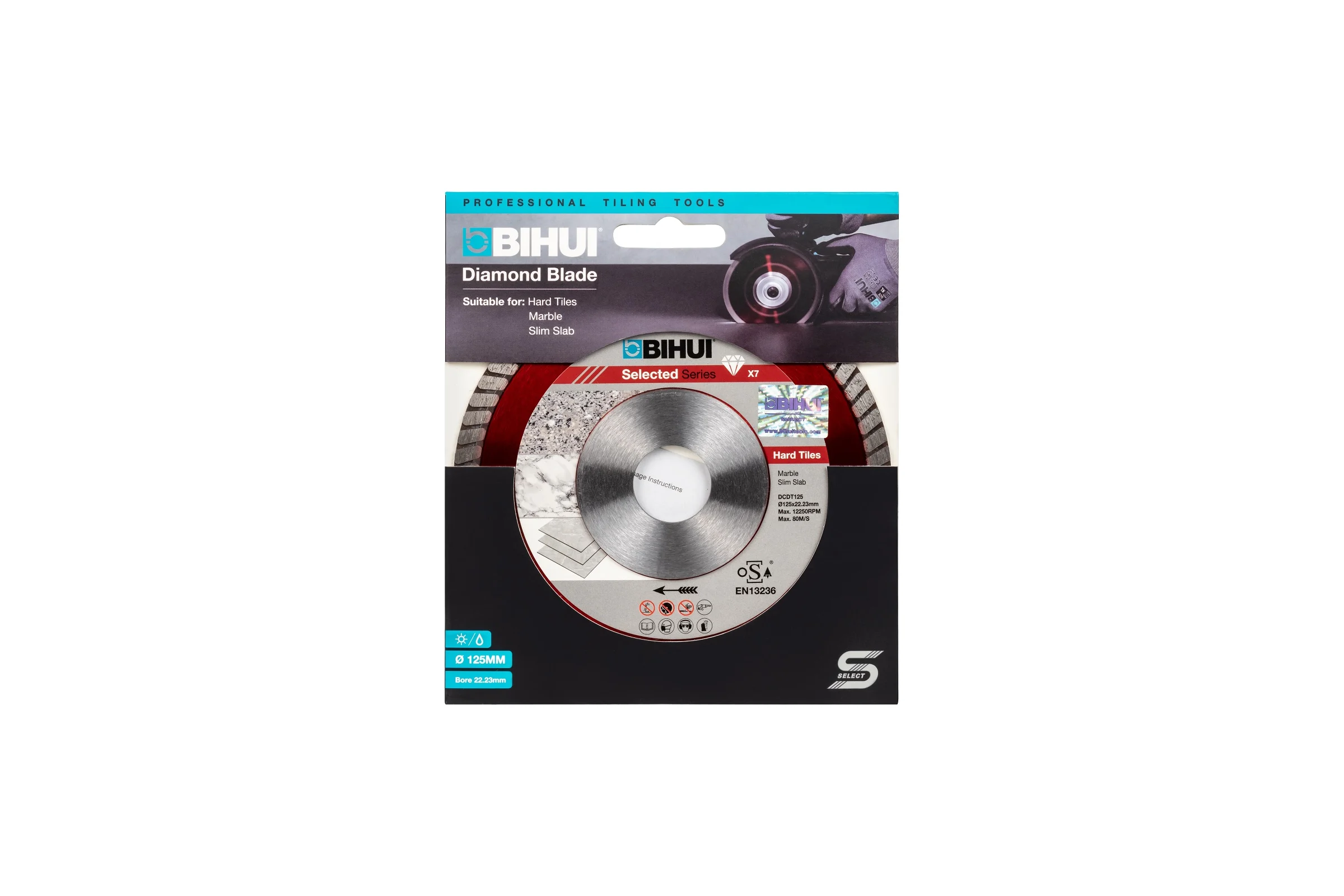 Диск алмазный B-Turbo 125х22.2 мм BIHUI DCDT125
