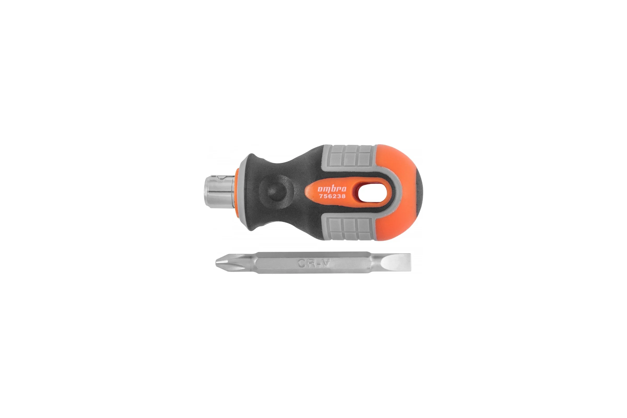 Стержневая двусторонняя отвертка Ombra ROUND GRIP РН2,SL6x38 мм 756238 55773