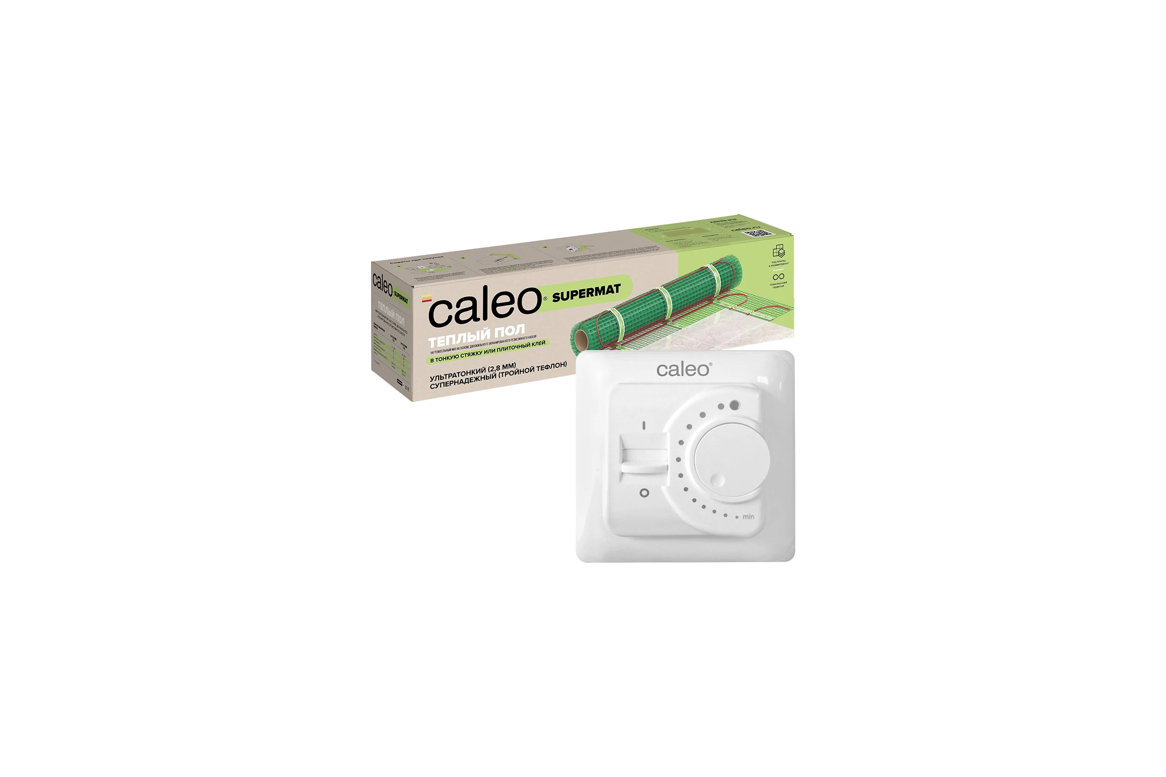 Комплект теплого пола SUPERMAT (СУПЕРМАТ) 130-0,5-1,2 + SM160 (СМ160) Caleo 0К-00001040