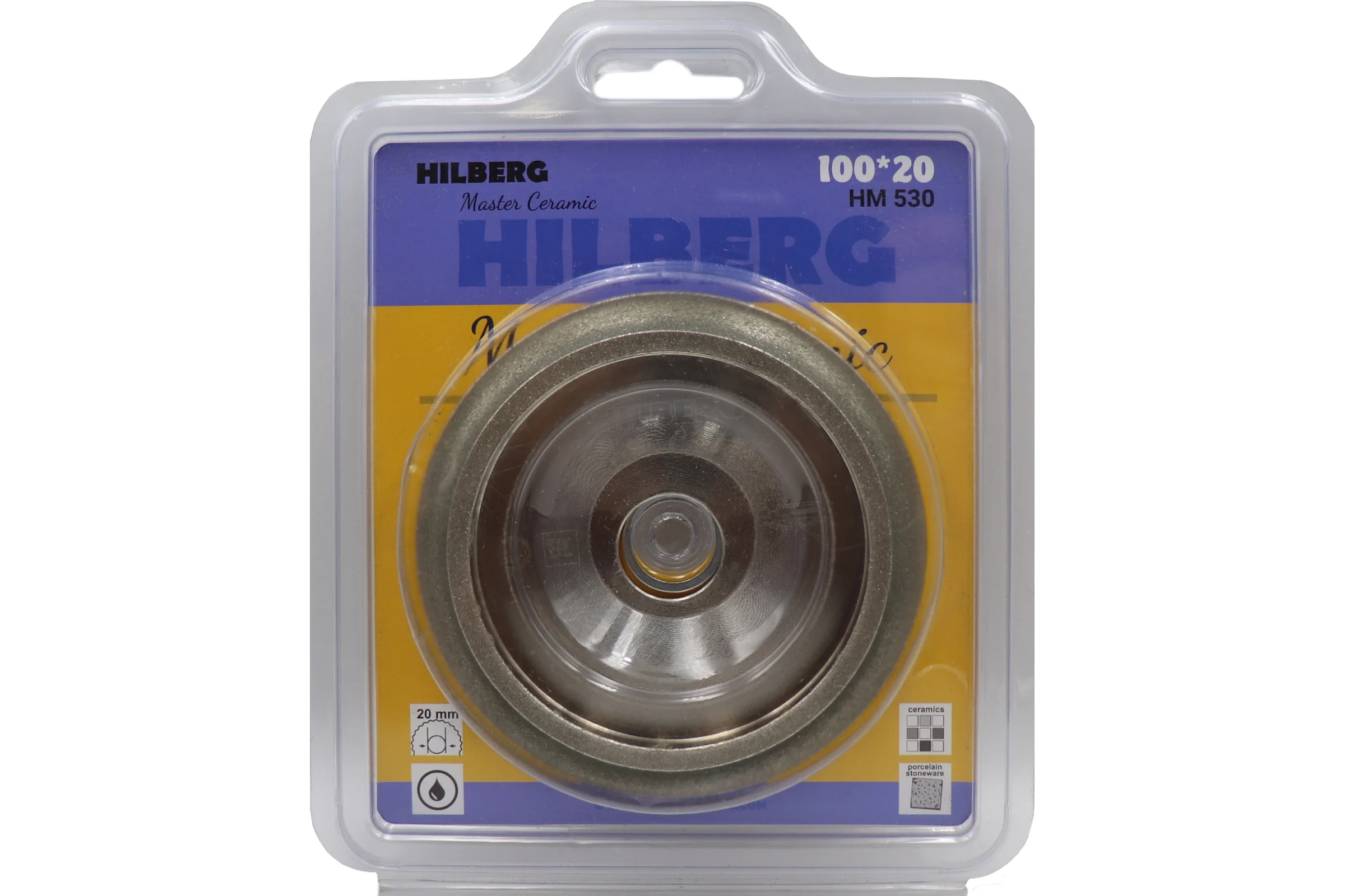 Диск алмазный для скругления края плитки Hilberg 100x20 Master Ceramic HM530