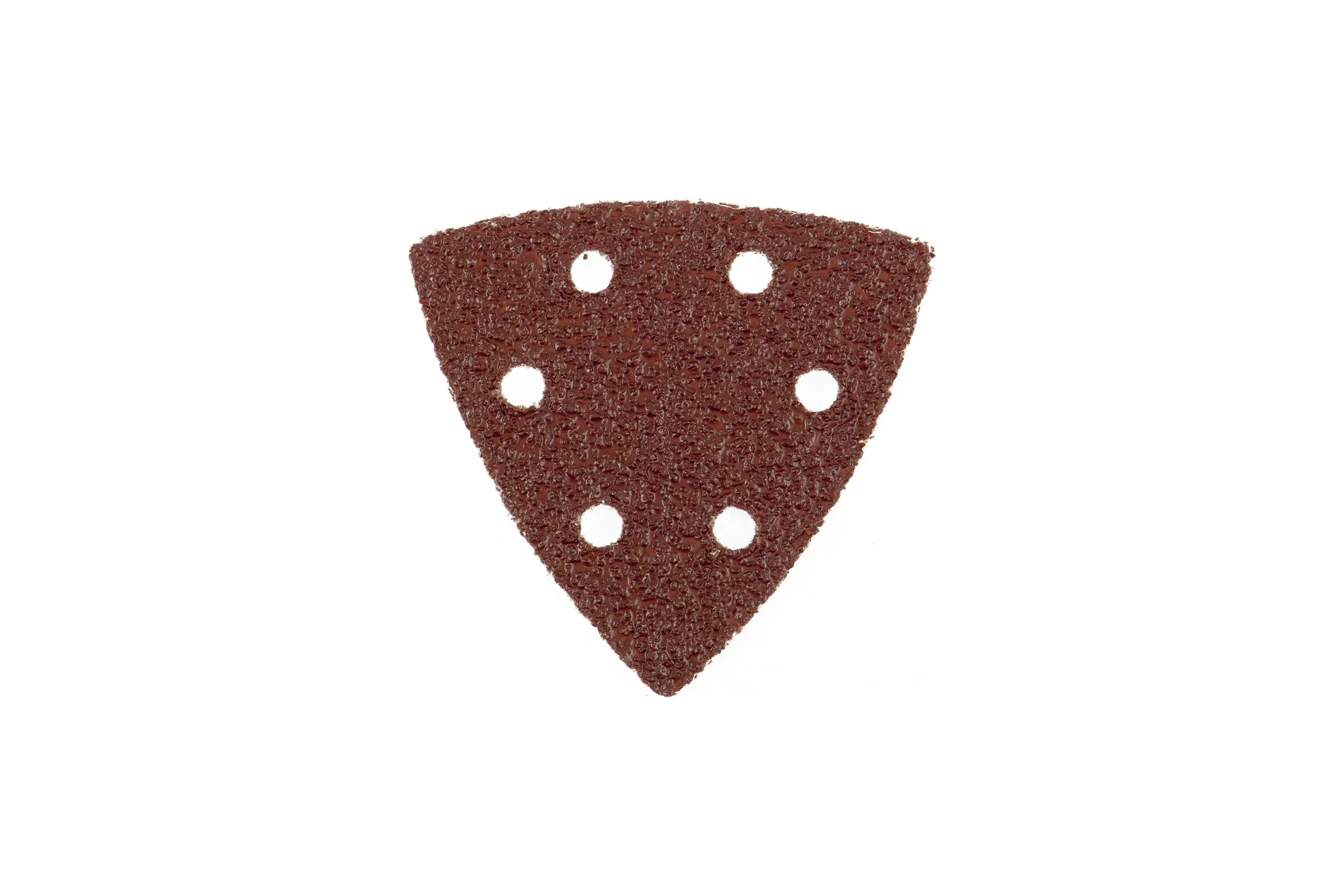 Треугольник абразивный на ворсовой подложке под липучку (5 шт; 93 мм; P120; 6 отв) MATRIX 73862