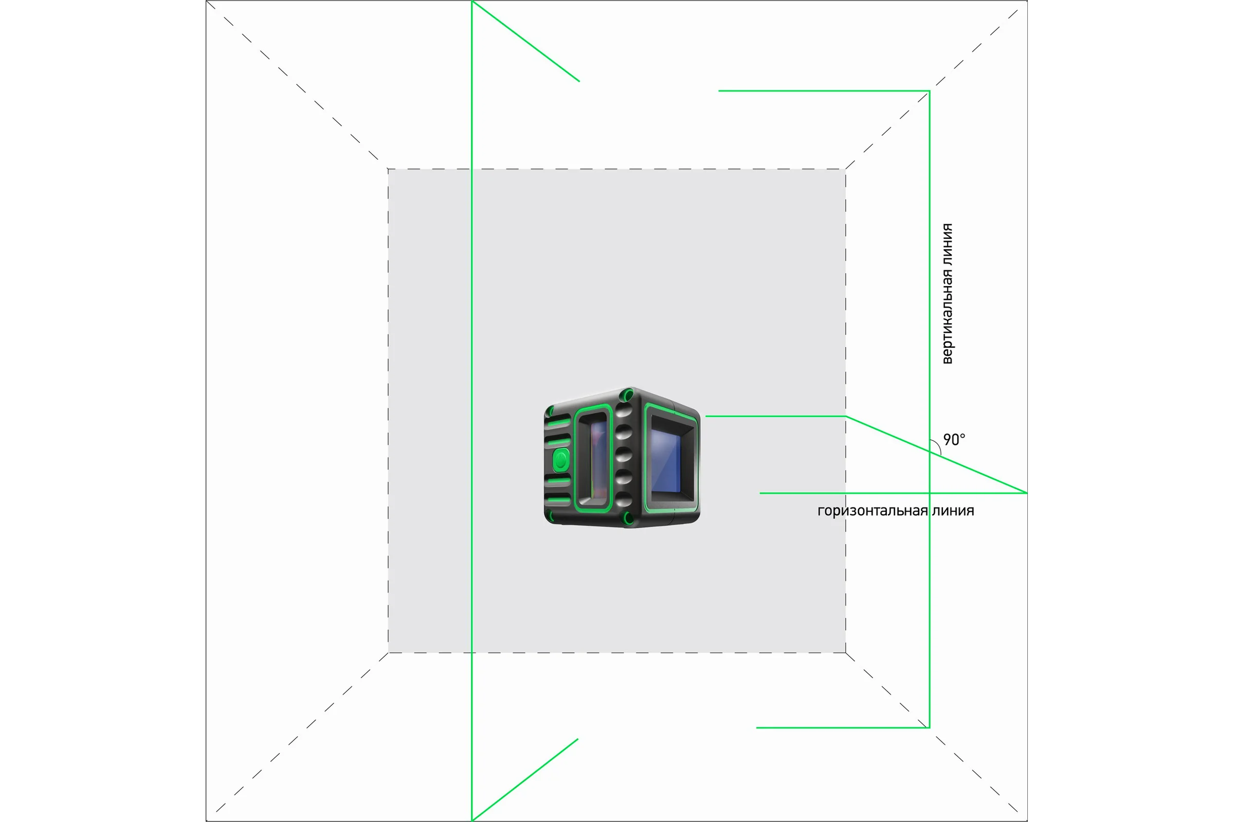 Лазерный уровень ADA Cube 3D Green Professional Edition А00545