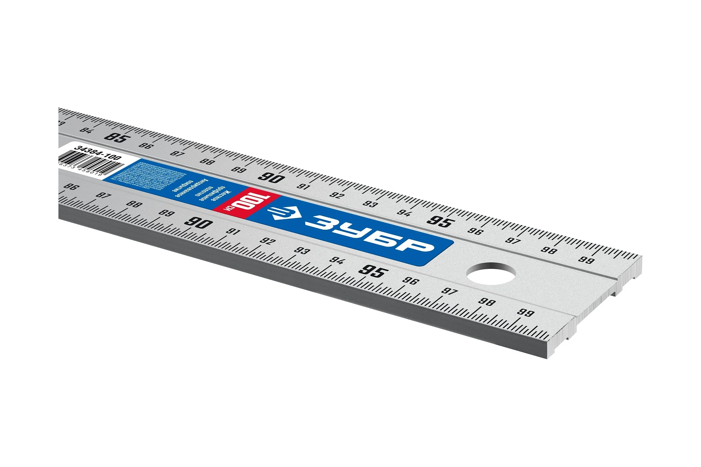 Усиленная алюминиевая линейка ЗУБР Апл 1 м 34384-100