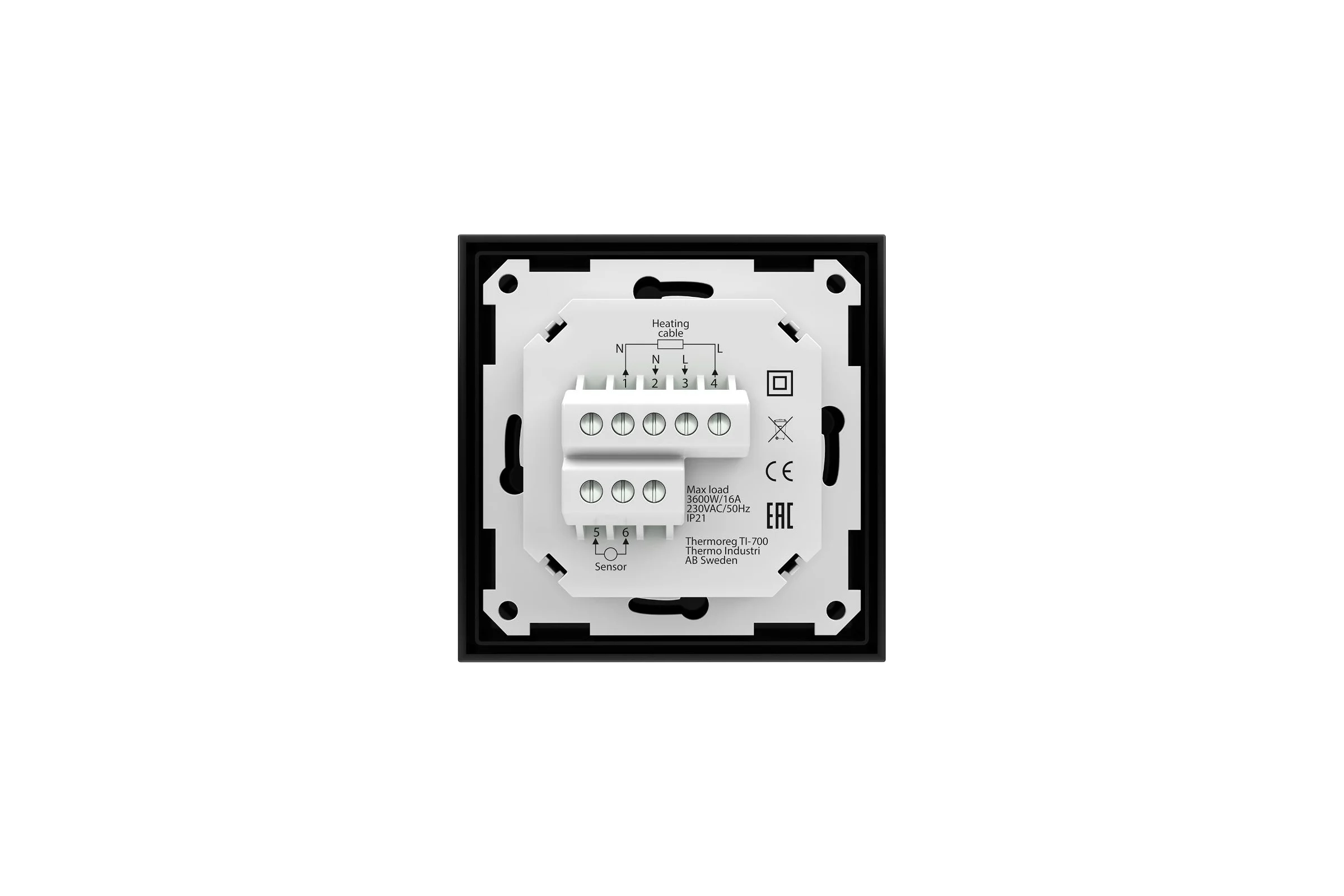 Терморегулятор Thermo reg TI-700 NFC Black 7350049070803