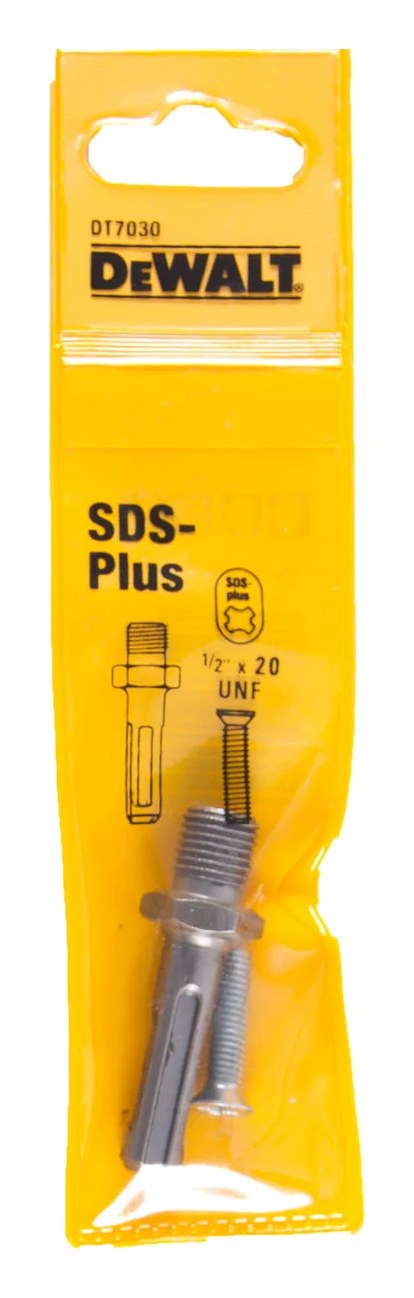 Адаптер 1/2"х20UNF с винтом на перфоратор SDS+ DEWALT DT7030