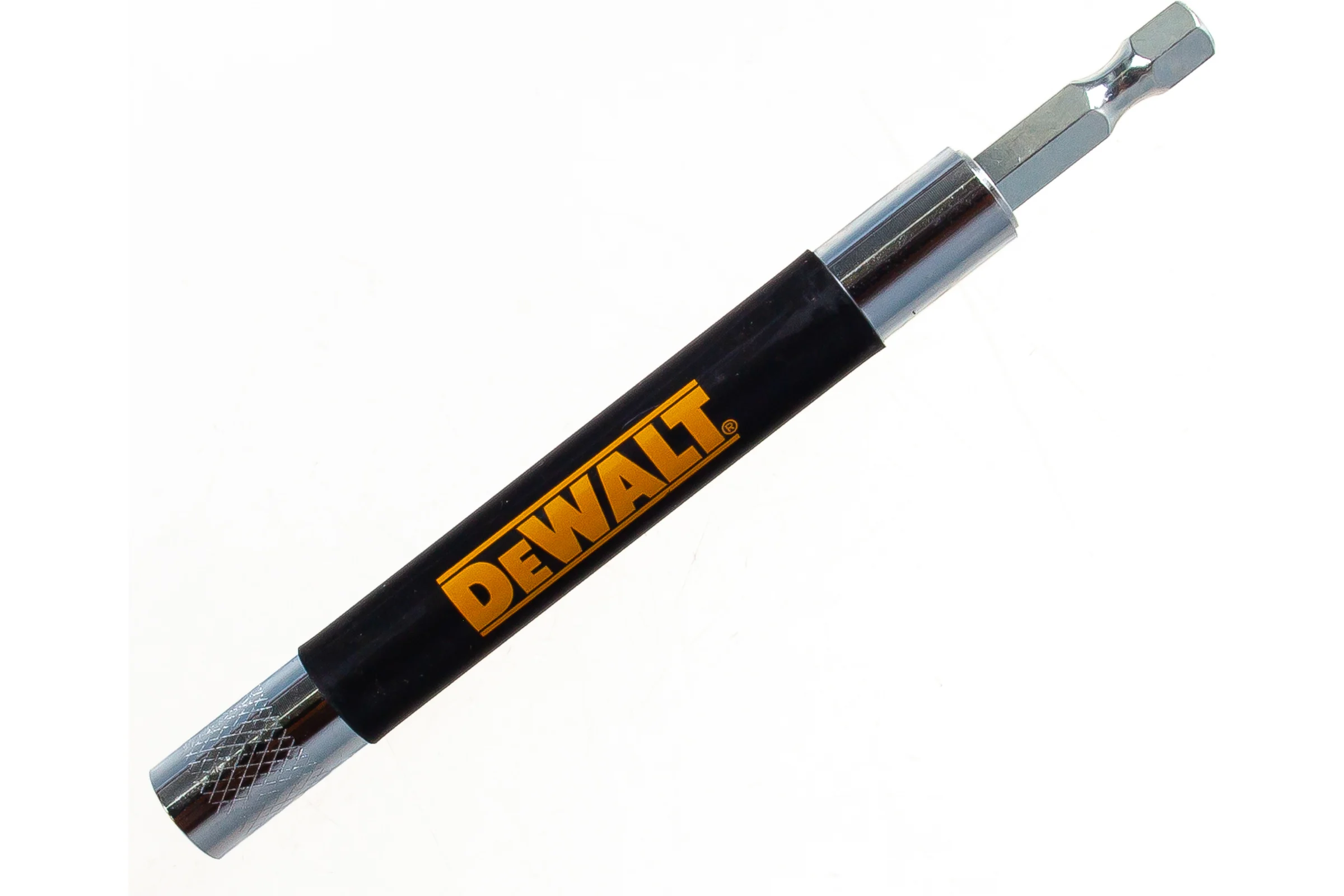 Держатель 1/4" магнитный с направляющей гильзой, 120 мм DEWALT DT7702