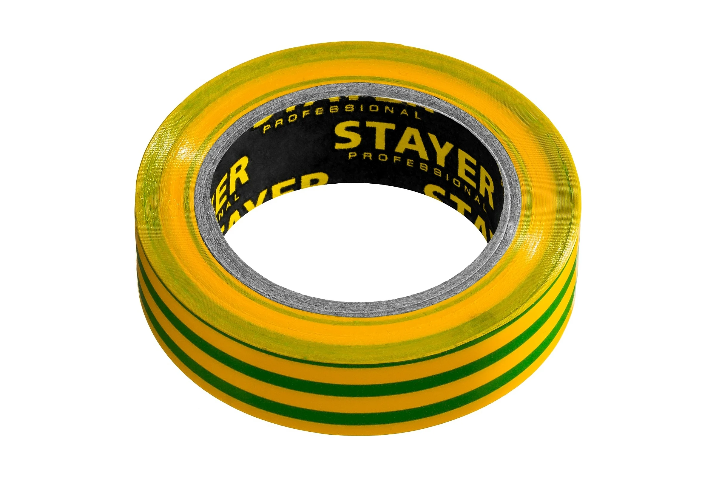 Изолента STAYER Protect-10 ПВХ 10м (0,13х15 мм), желто-зеленая 12291-S