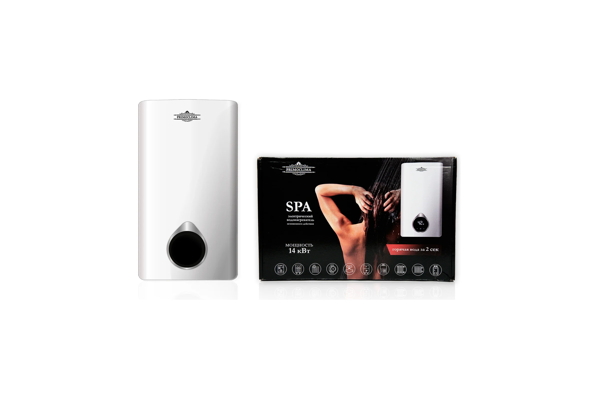 Электрический водонагреватель мгновенного действия Primoclima spa 14 квт PC SPA 14 (W)