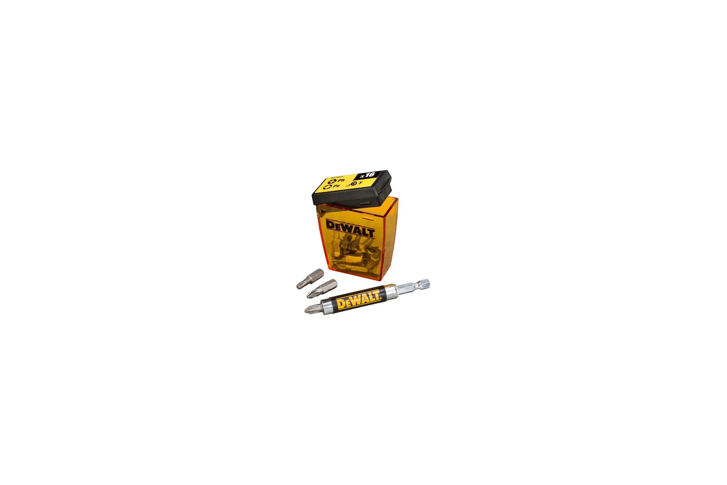 Набор биты 16 шт. пластиковый бокс DEWALT DT71573
