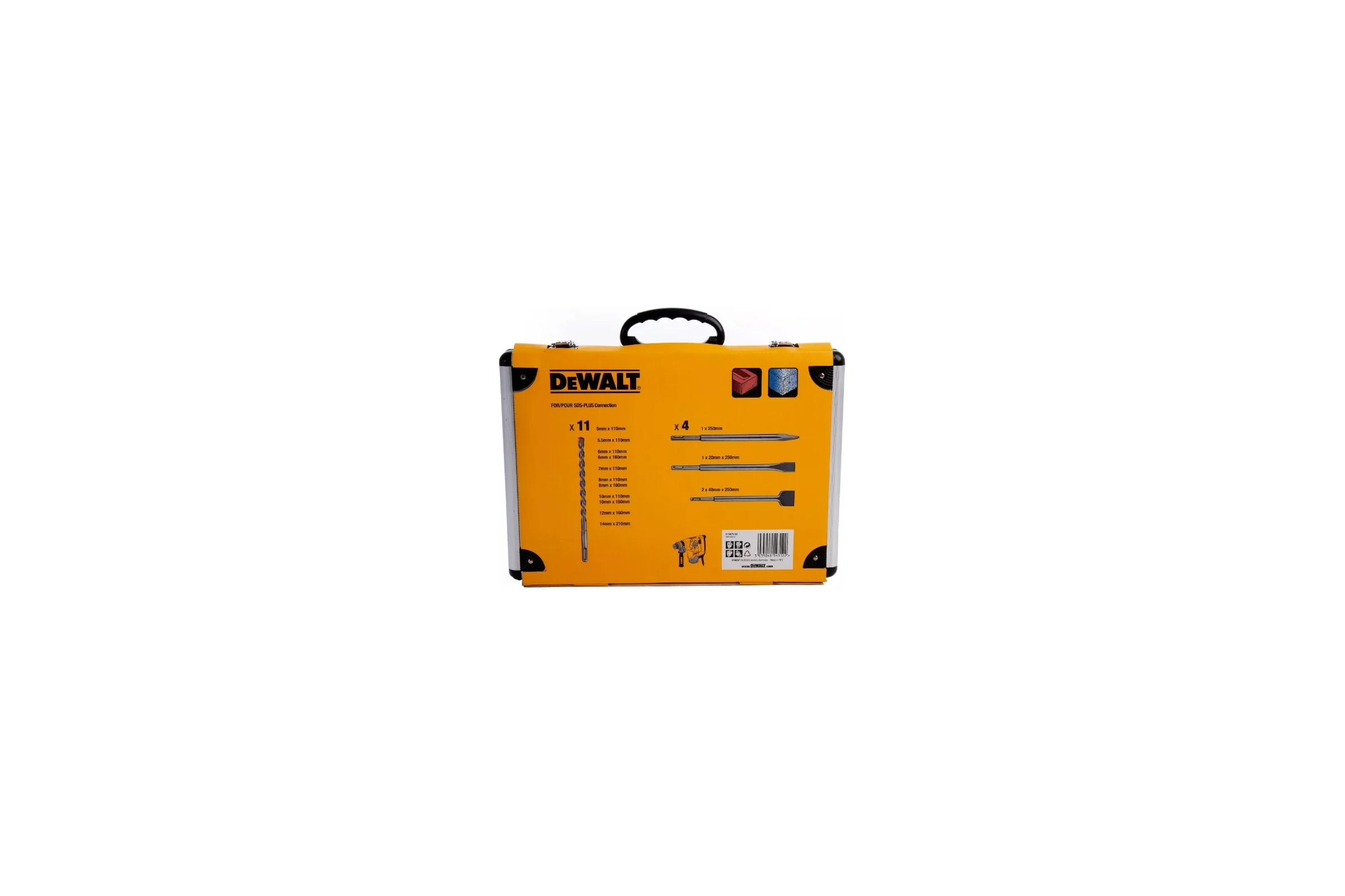 Набор буров и зубил 15 шт. DEWALT DT9679