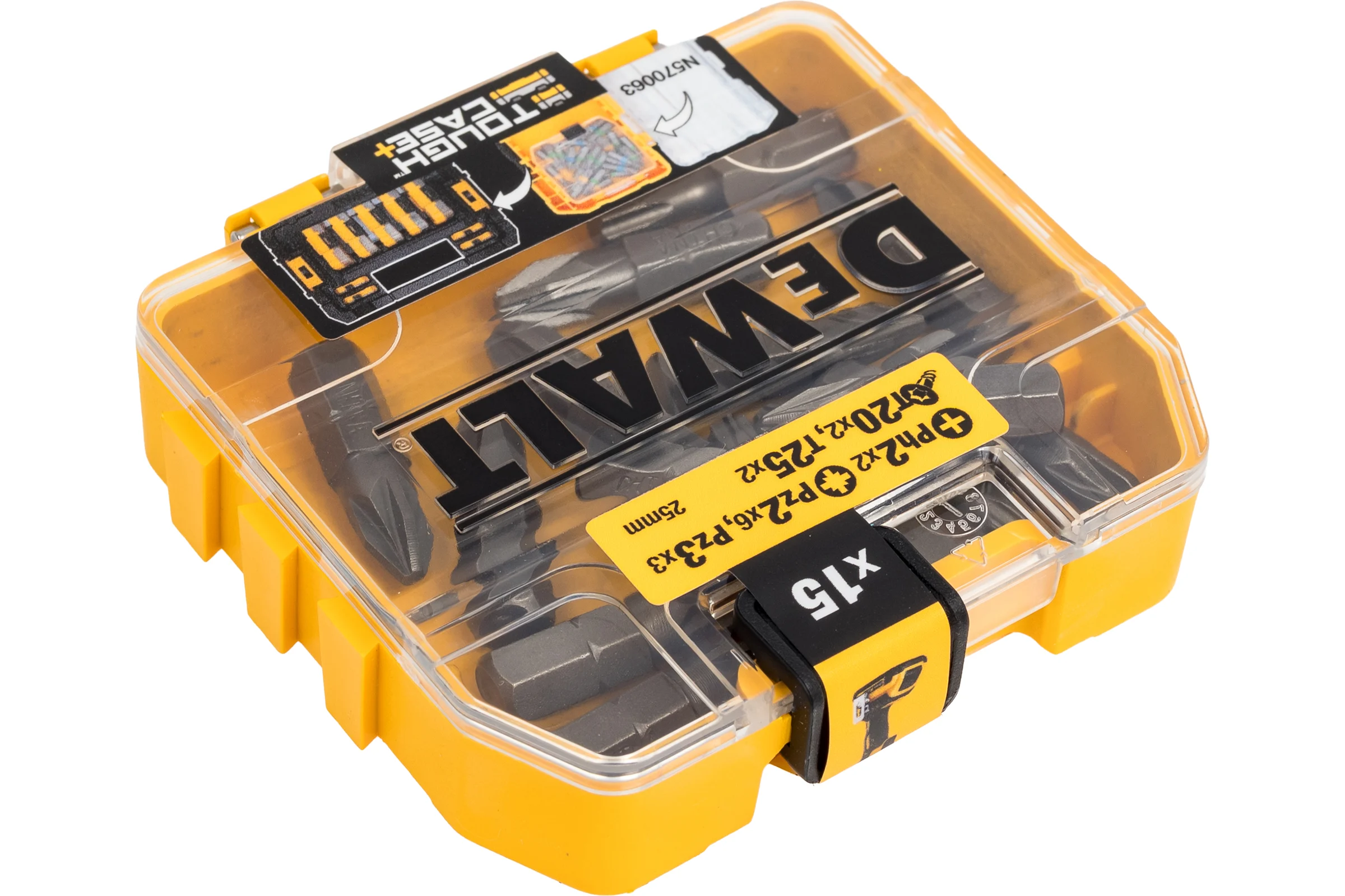 Набор бит 16 шт. пластиковый бокс DEWALT DT71511
