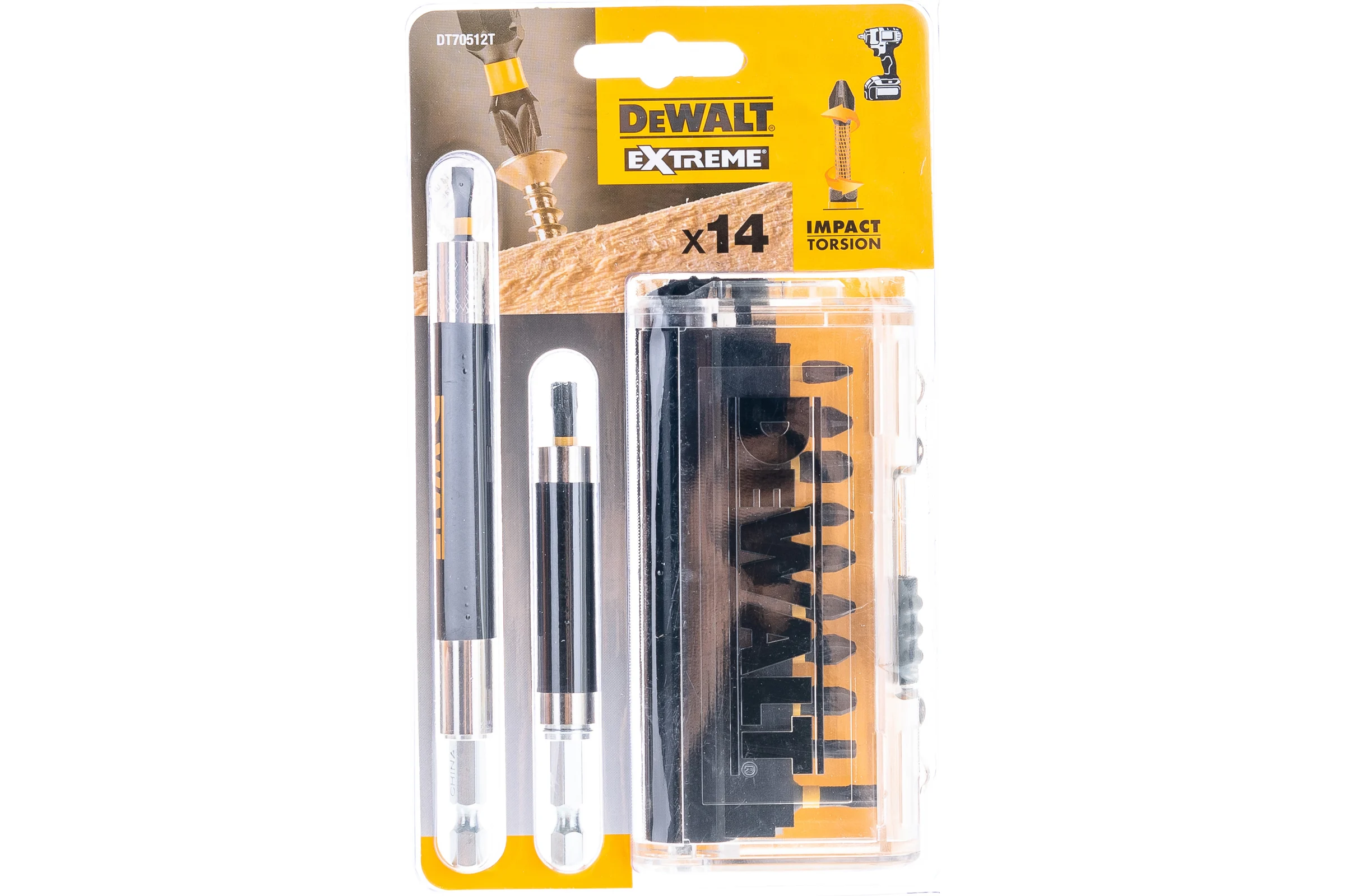 Набор насадок 25 мм с 2 держателями, 14 шт. DEWALT DT70512T