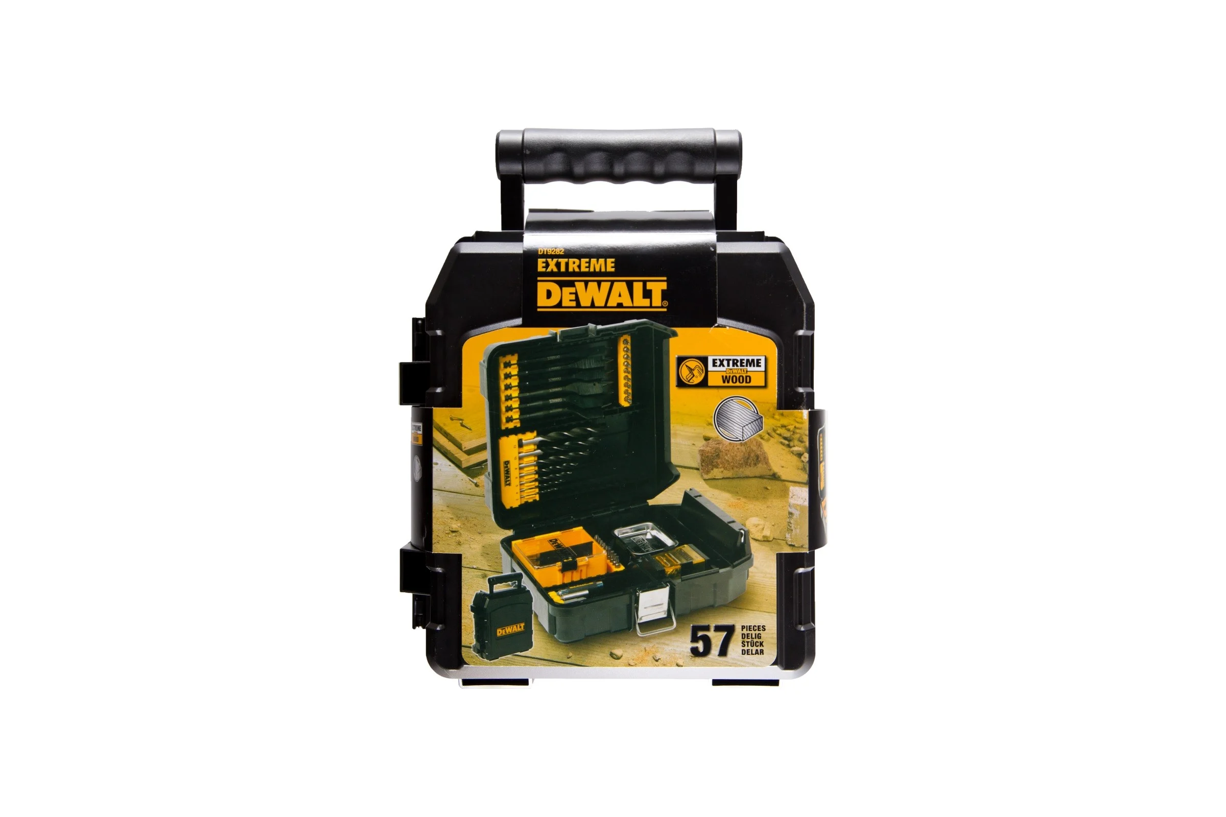 Набор IMPACT сверла EXTREME® по дереву+биты 57 шт. DEWALT MaxisafeXL DT9282