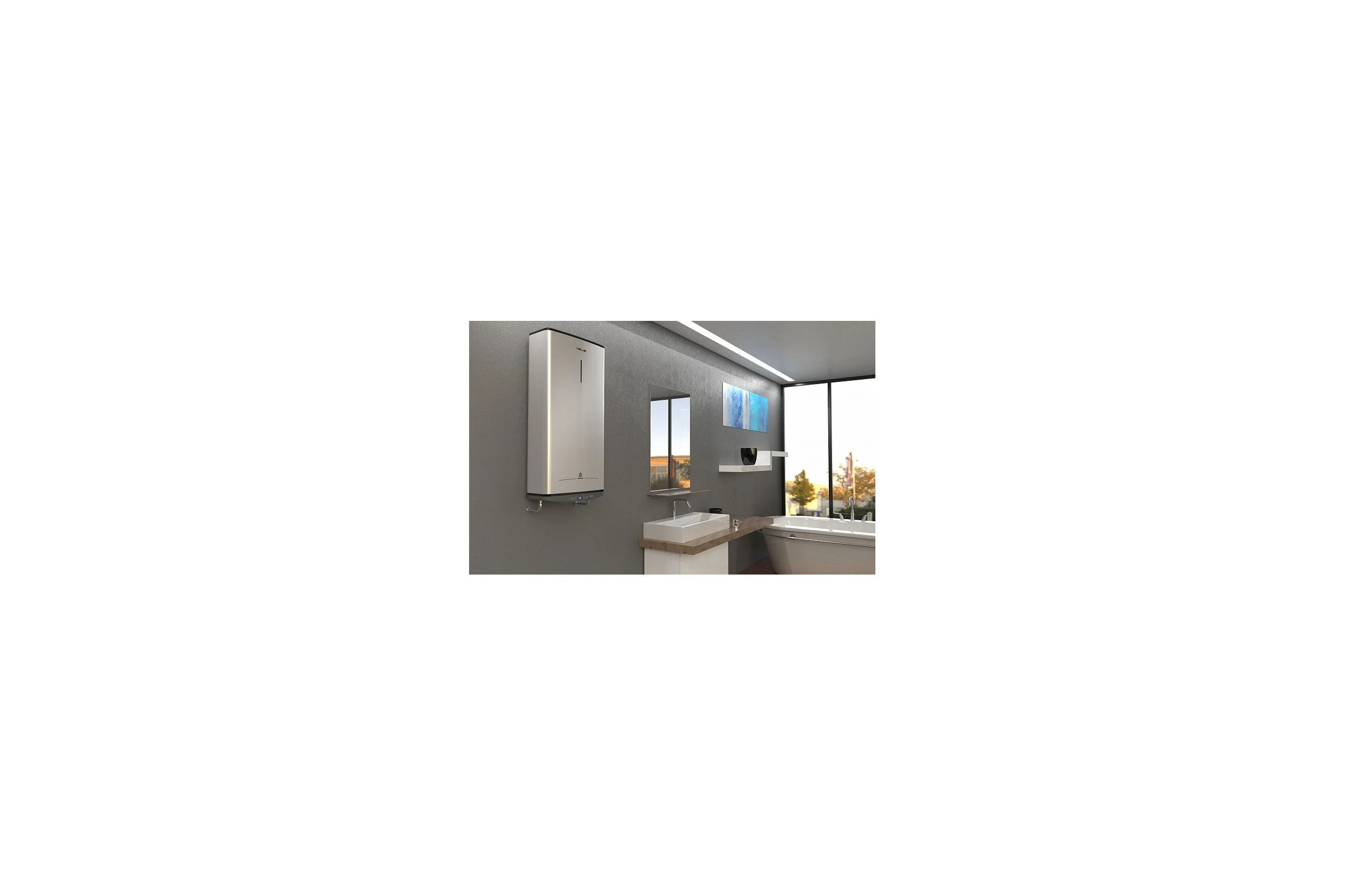 Настенный накопительный электрический водонагреватель ARISTON ABSE VLS PRO PW 100 3700700