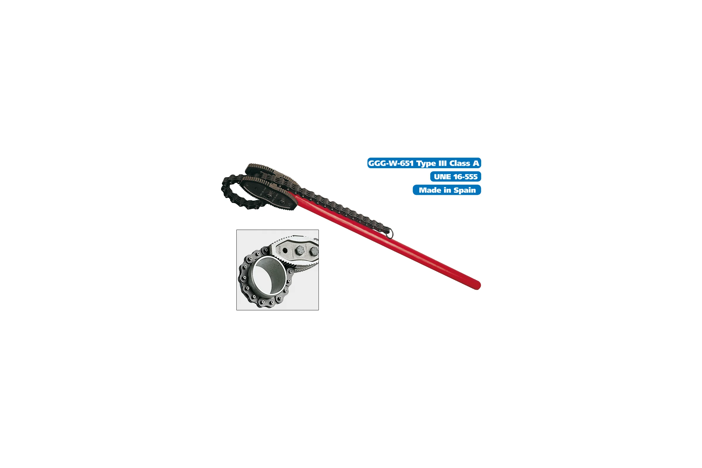 Цепной трубный ключ SUPER-EGO HEAVY DUTY 12" 103350000