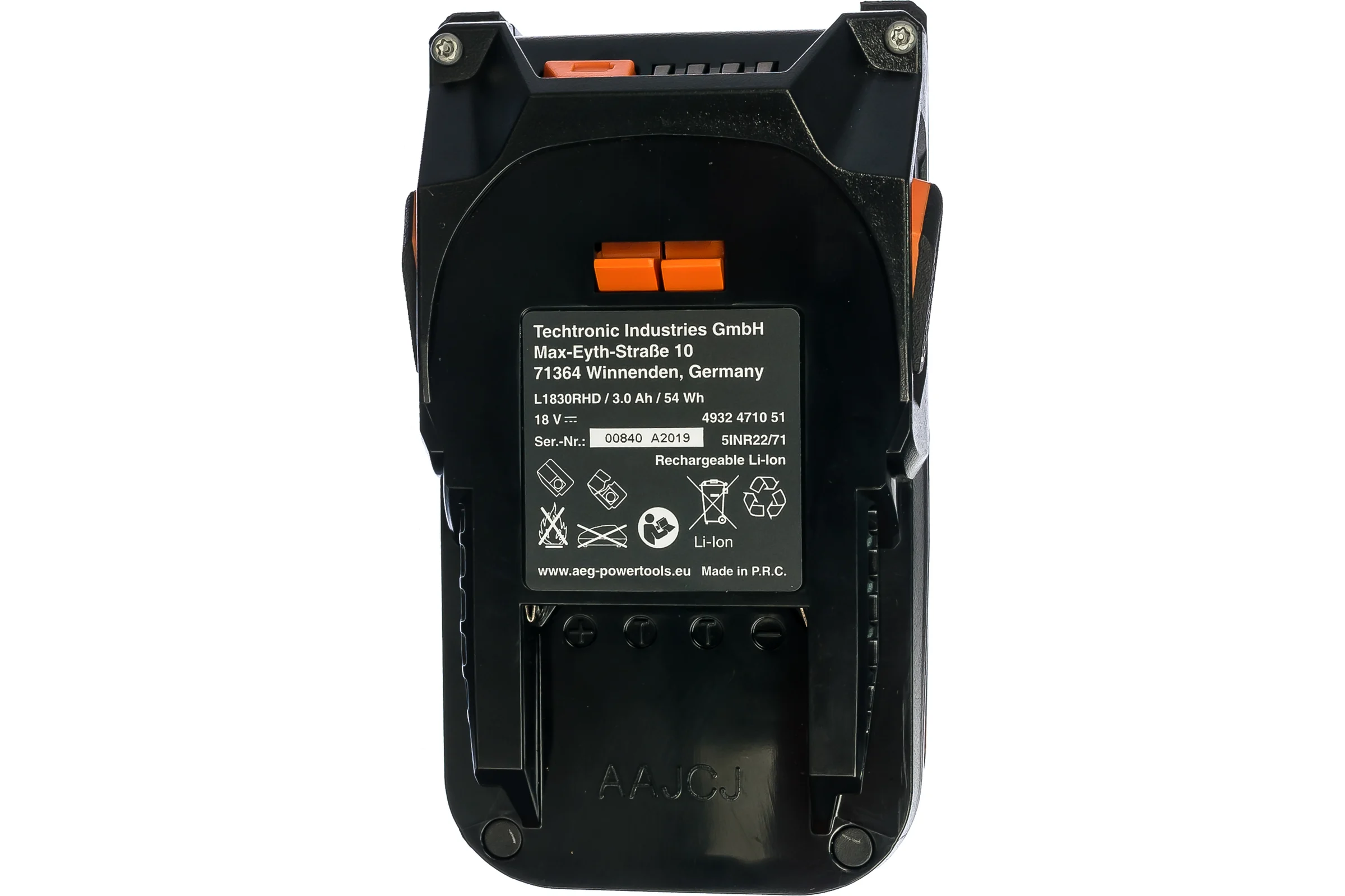 Аккумулятор PROLITHIUM-ION™HD (Li-ion, 18 В, 3 Aч) AEG L1830RHD 4932471051