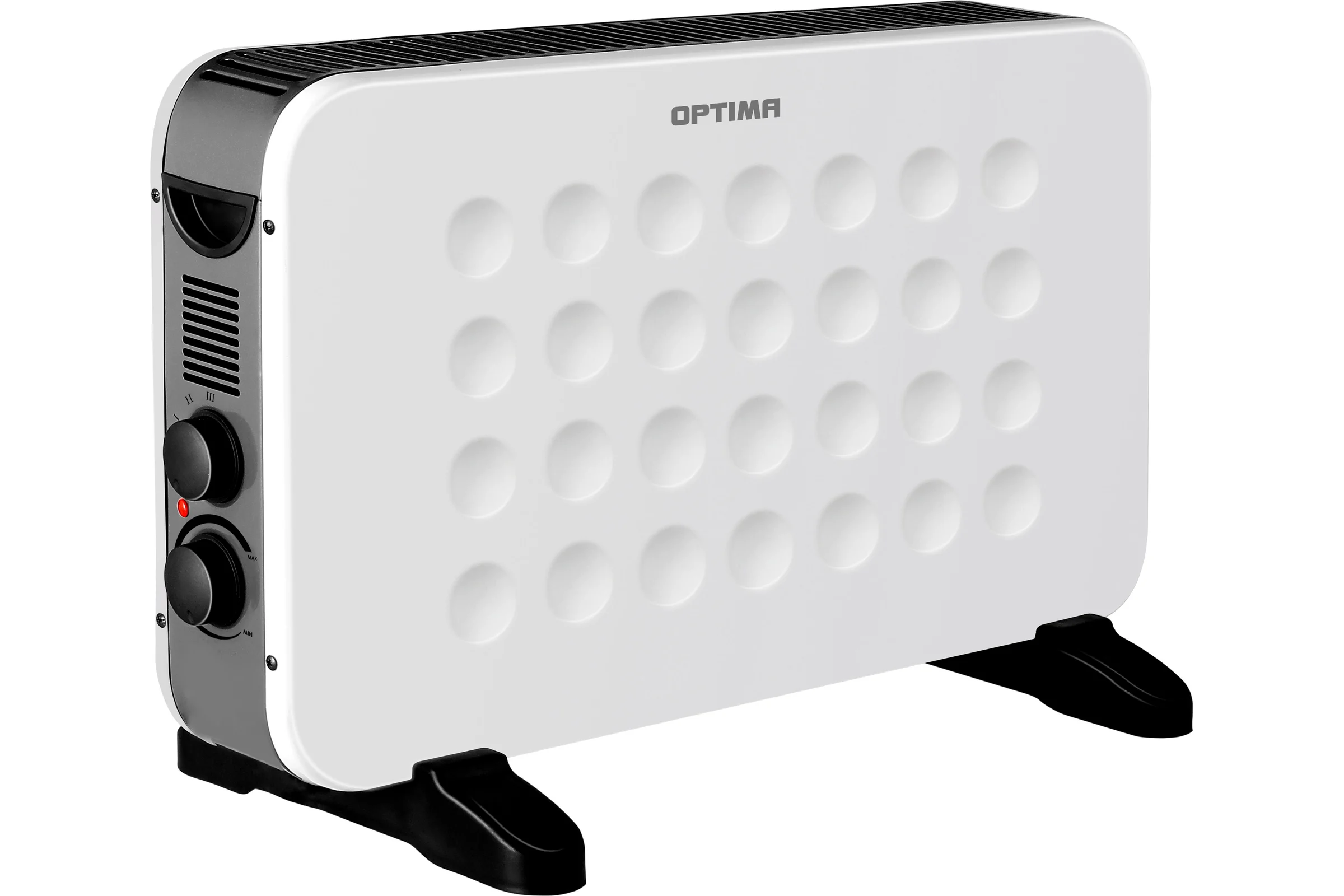 Конвектор Optima CH-2023W (800-2000Вт, 3 режима, ножки, термостат, белый+чёрный) 3000119