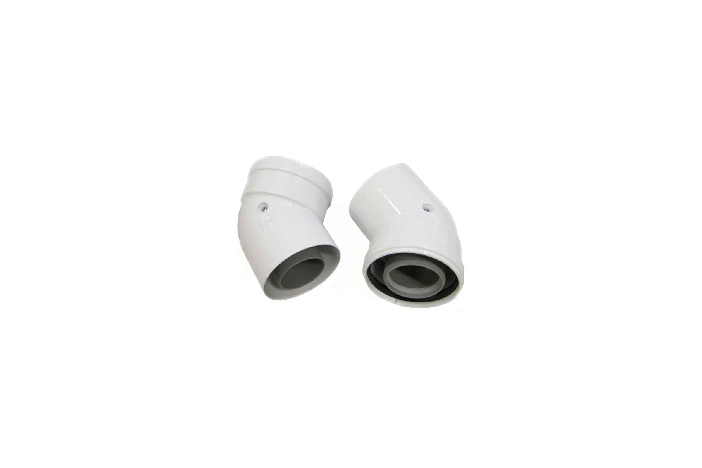 Коаксиальный отвод ARISTON 45 M/F d60/100 2 шт, цвет серый, для котлов ALTEAS X 3319058