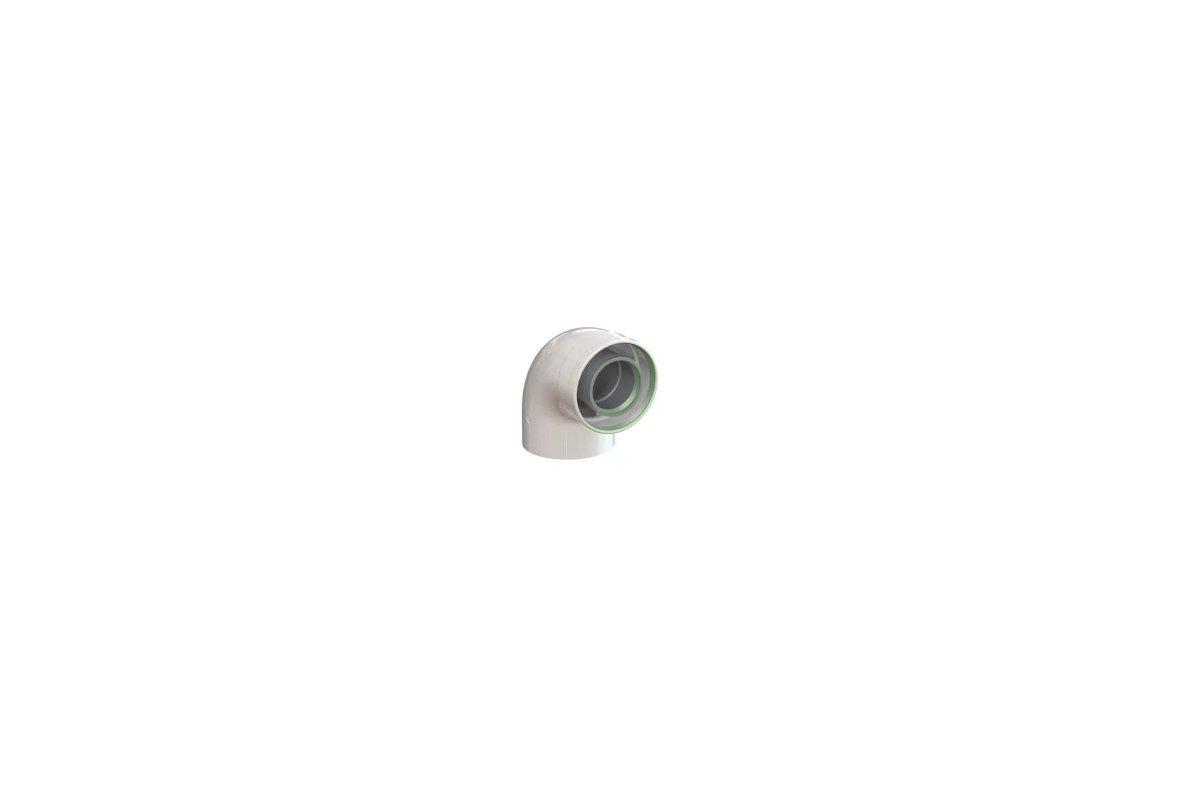 Коаксиальный отвод ARISTON 90 M/F d60/100, цвет серый, для котлов ALTEAS X 3319057