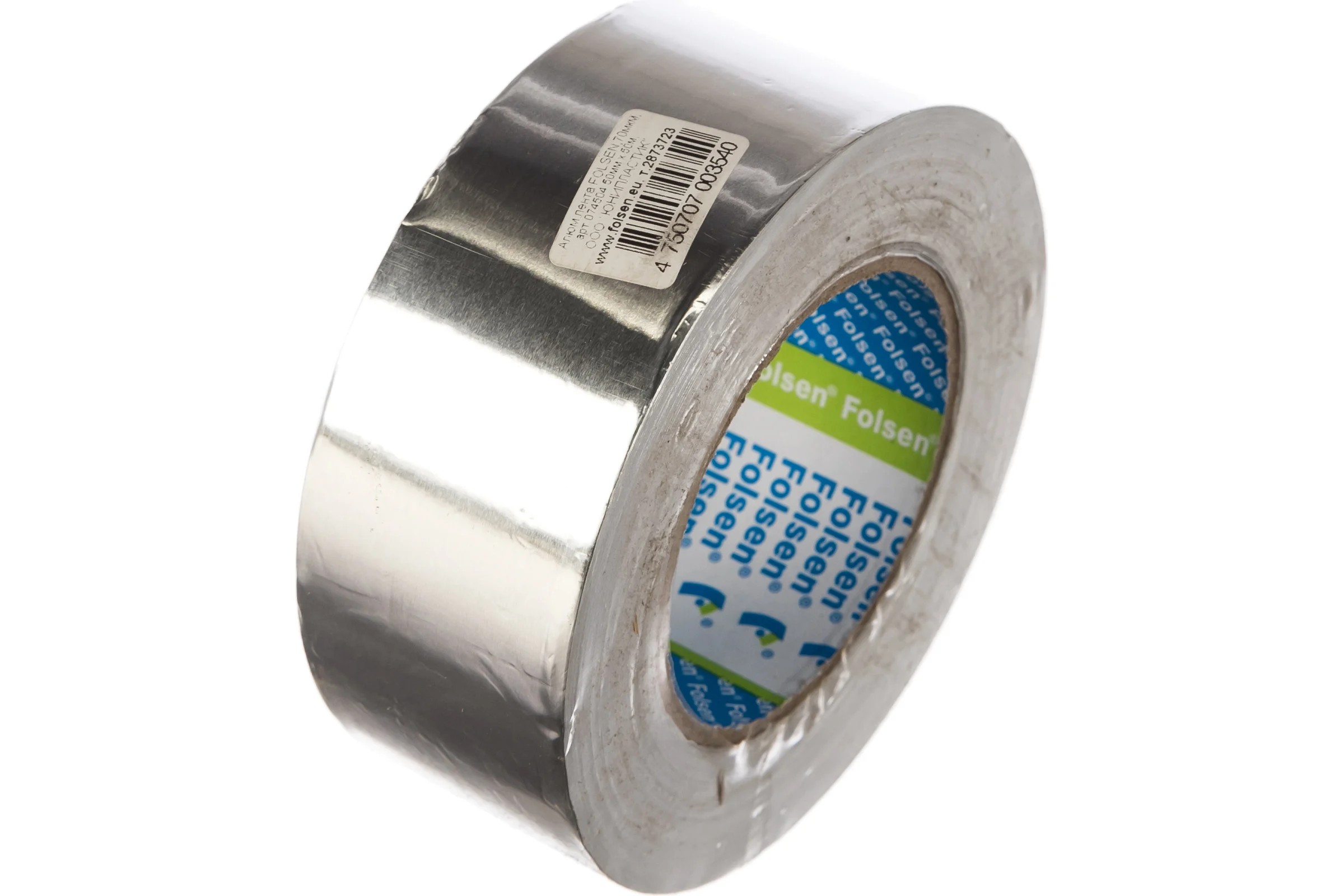 Алюминиевая лента FOLSEN 50мм x 50м до 150oC, 70мкм 074504