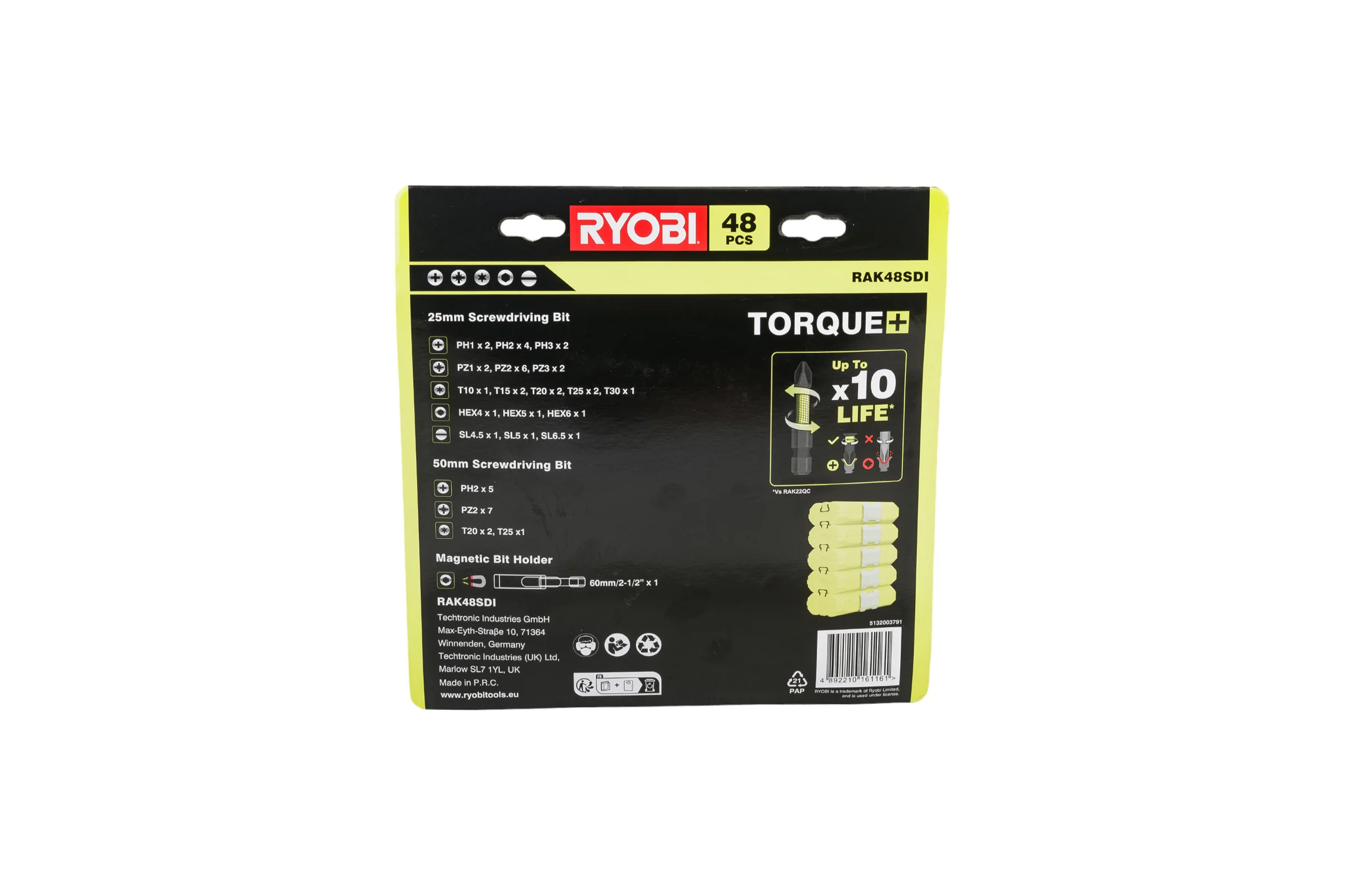 Набор ударных бит 48 шт. Ryobi RAK48SDI 5132003791