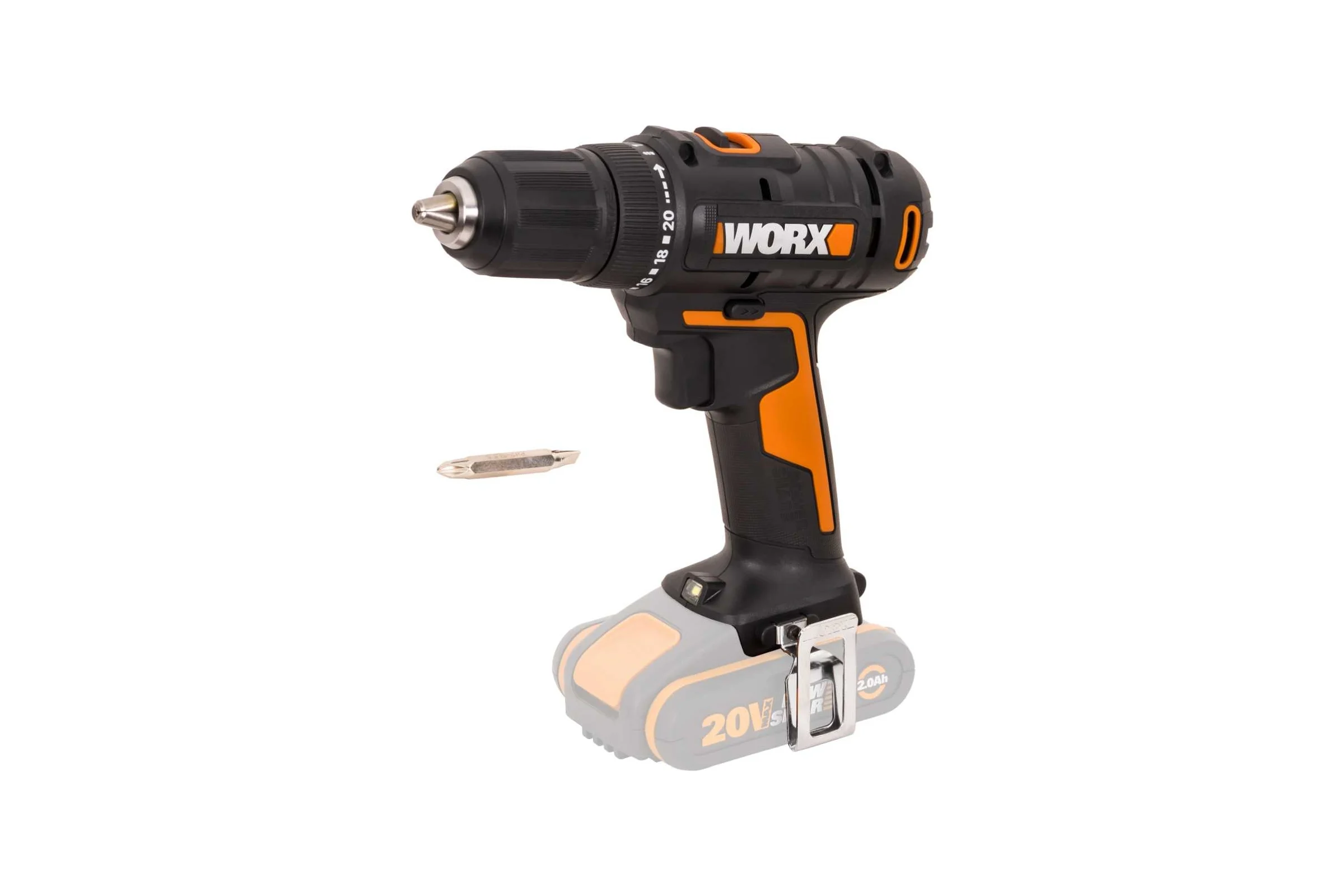 Аккумуляторная дрель-шуруповерт WORX 45Нм, 20В, без АКБ и ЗУ WX108.9