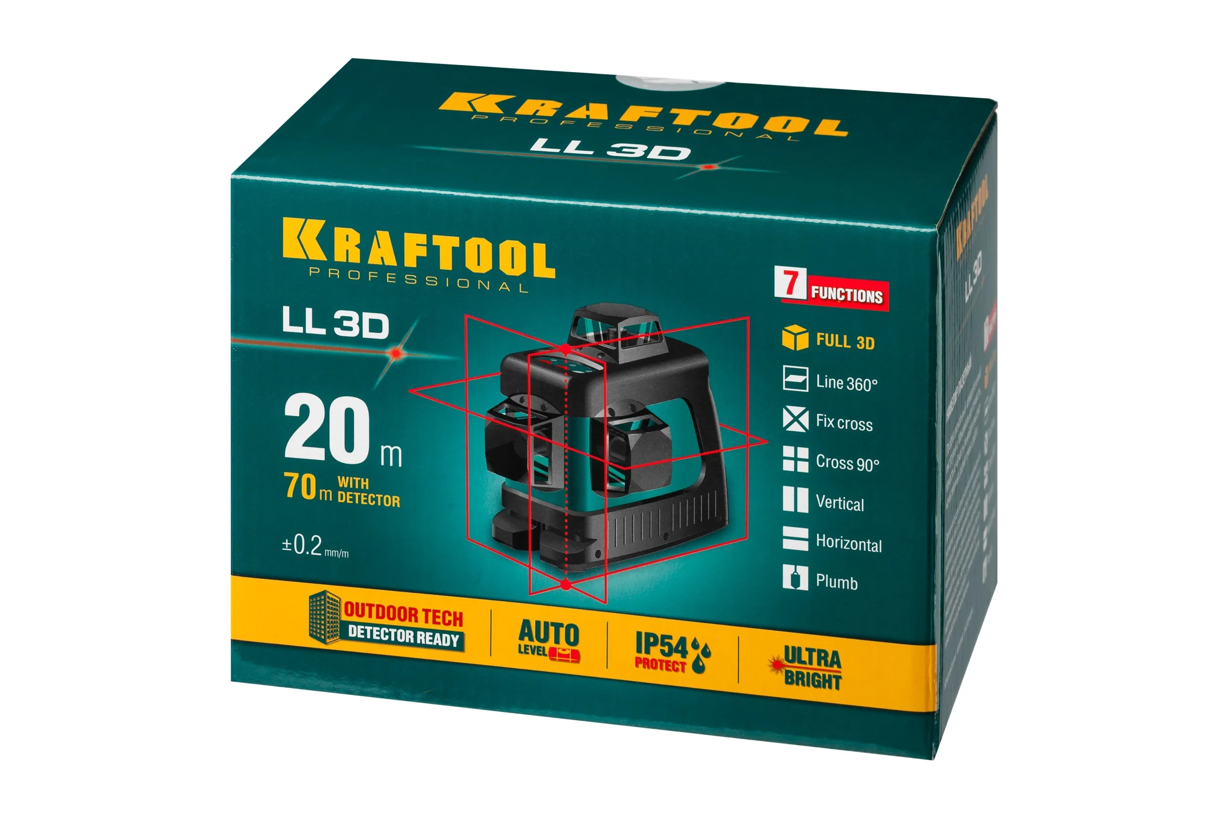 Лазерный нивелир KRAFTOOL LL-3D 34640