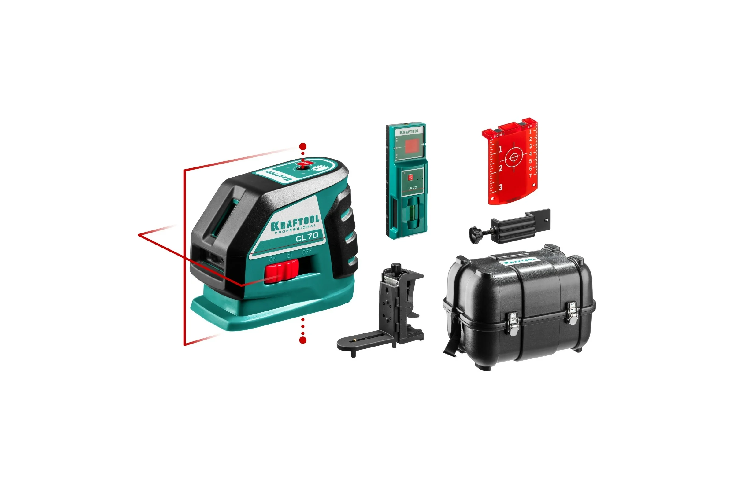 Лазерный линейный нивелир KRAFTOOL CL-70-4 34660-4