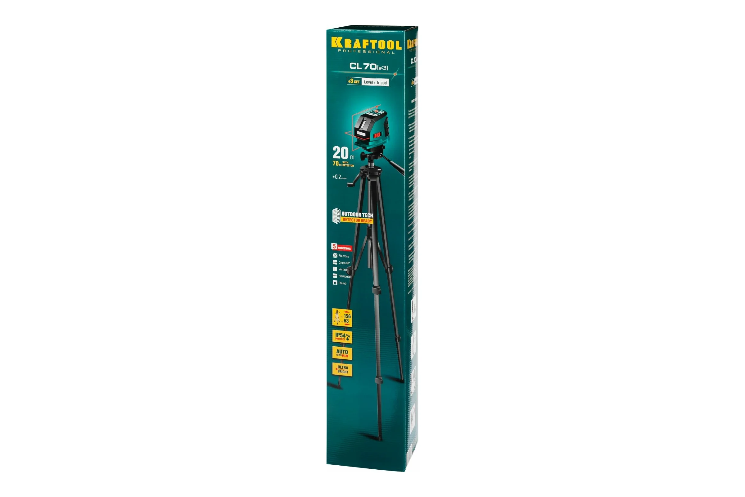 Лазерный линейный нивелир KRAFTOOL CL-70-3 34660-3