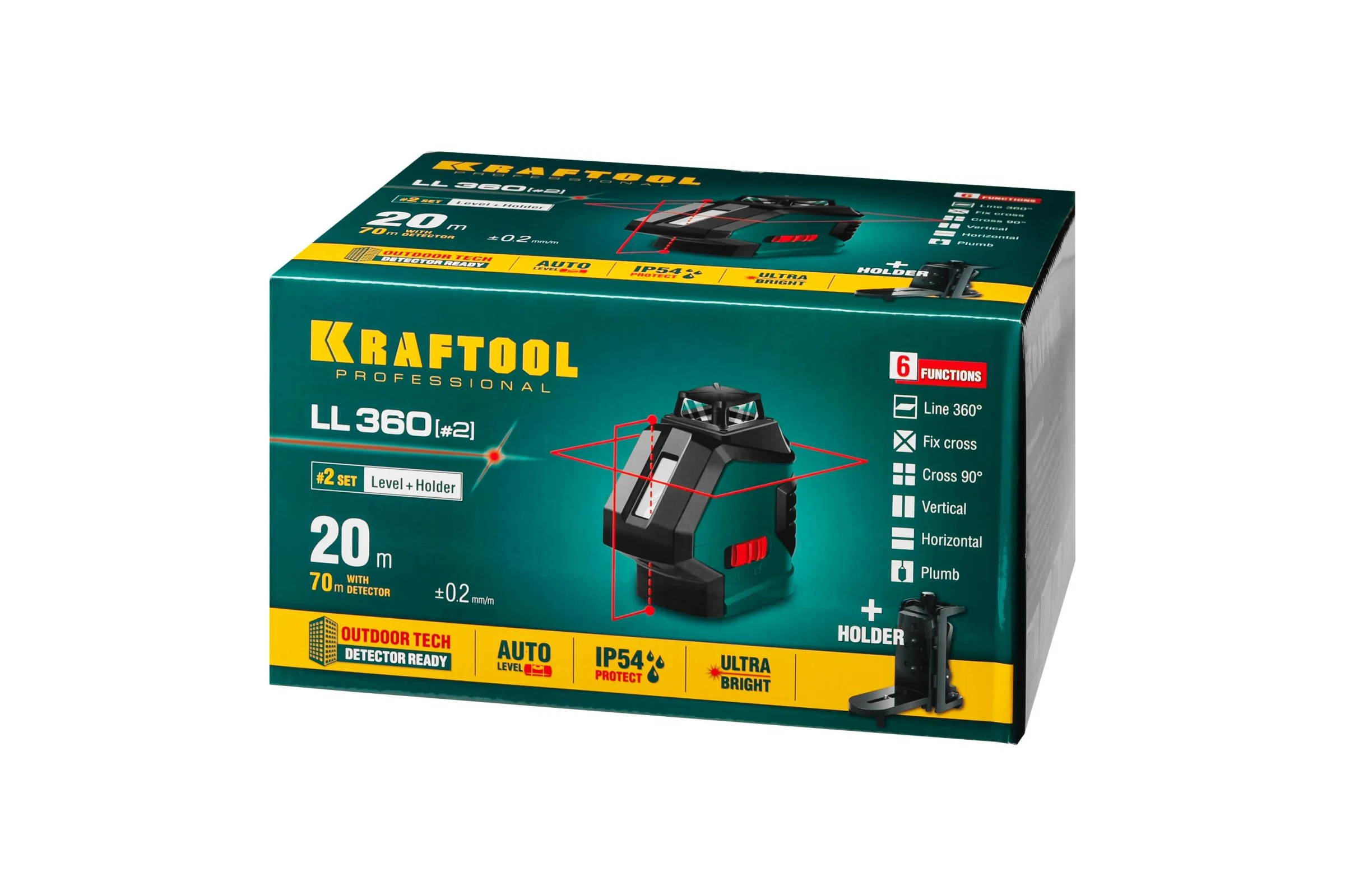 Лазерный нивелир KRAFTOOL LL360-2 34645-2