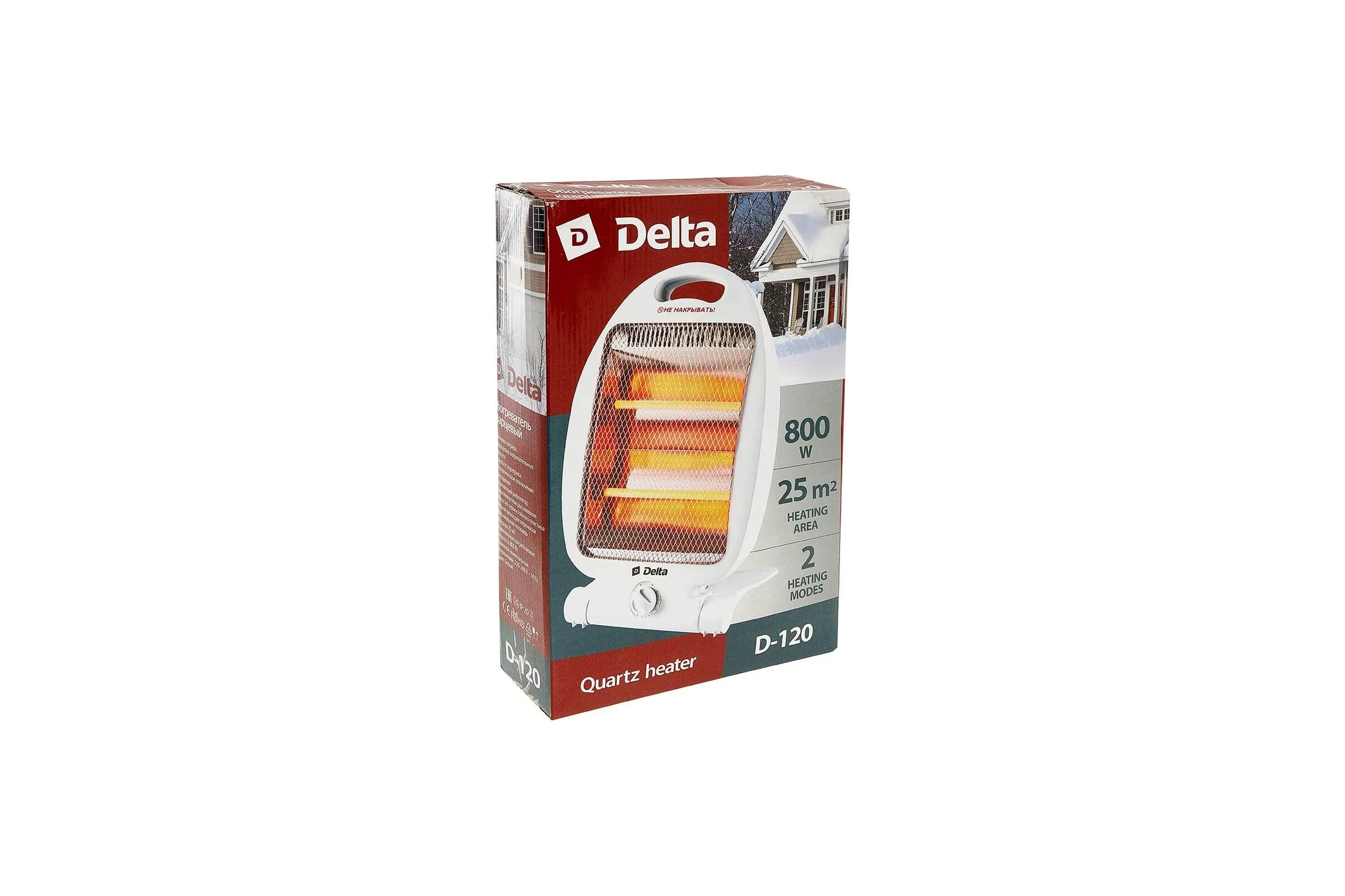 Кварцевый обогреватель Delta D-120 800 Вт Р1-00004059