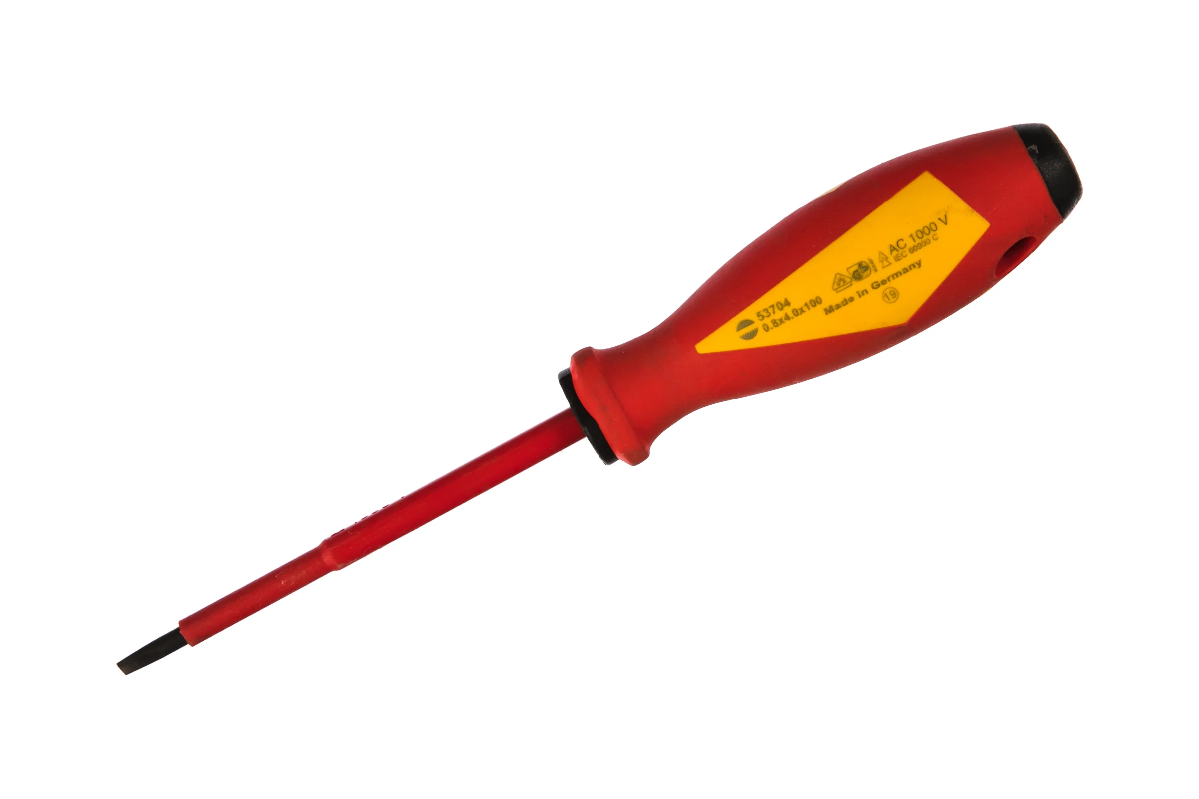 Шлицевая отвертка WITTE MAXX VDE 0,8х4,0х100 мм new 537042016