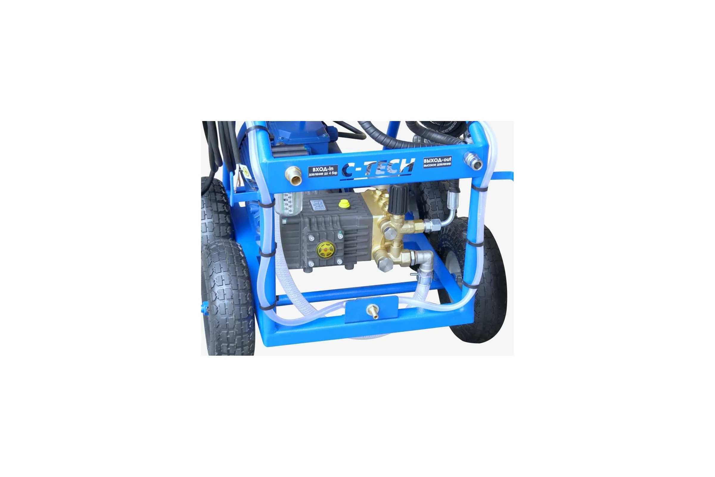 Опрессовочная установка высокого давления C-TECH DN2014 (200 бар, до 800 л/ч, 4 кВт, 380 В) мобильная NP2014ET3E4BP2P1 DN2014ET3E4BP2P1
