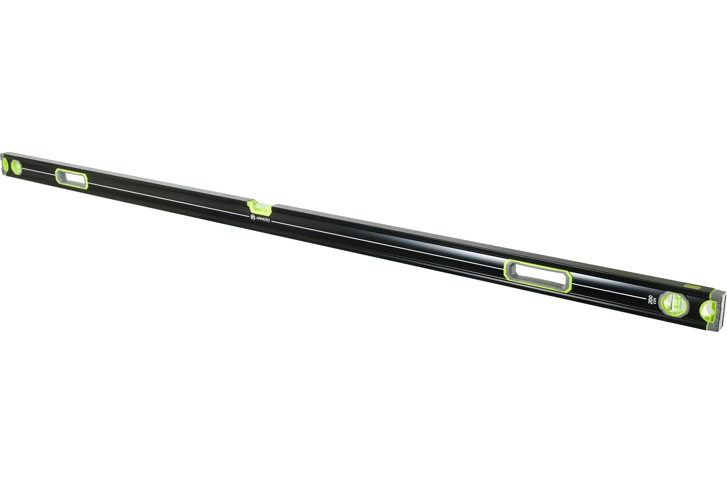 Усиленный уровень Armero 200 см A137/200, 3 глазка, магнит, рукоятки