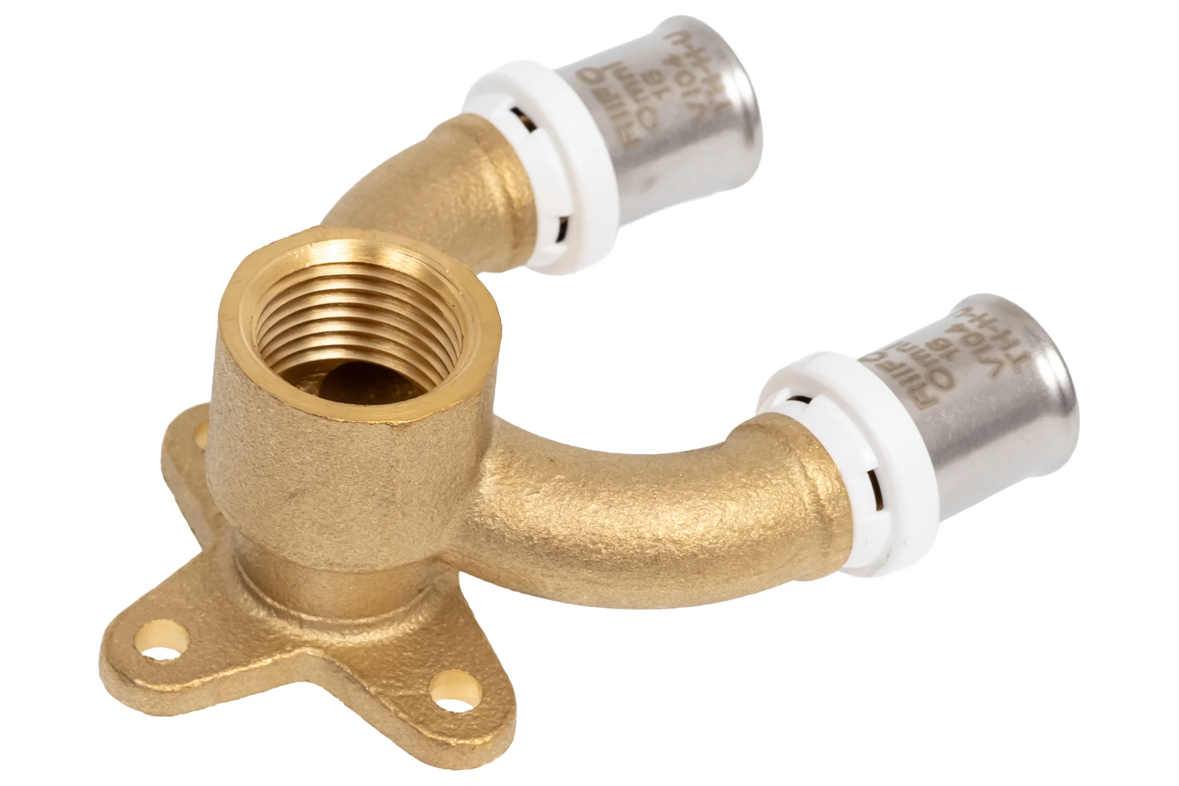 Водорозетка RIIFO Omni U-образная, пресс, латунь, 16-1/2"ВР-16 1100049753