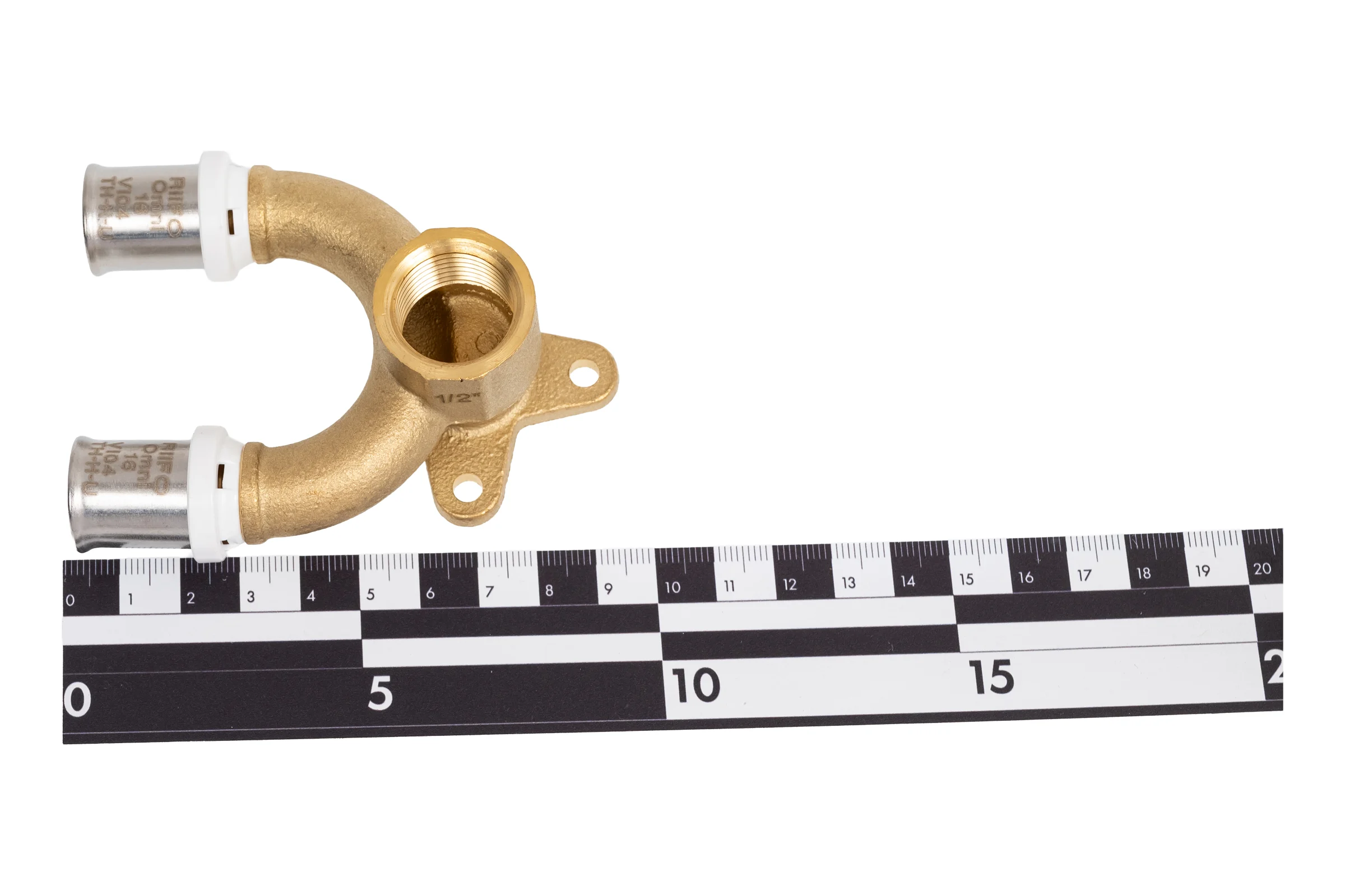 Водорозетка RIIFO Omni U-образная, пресс, латунь, 16-1/2"ВР-16 1100049753